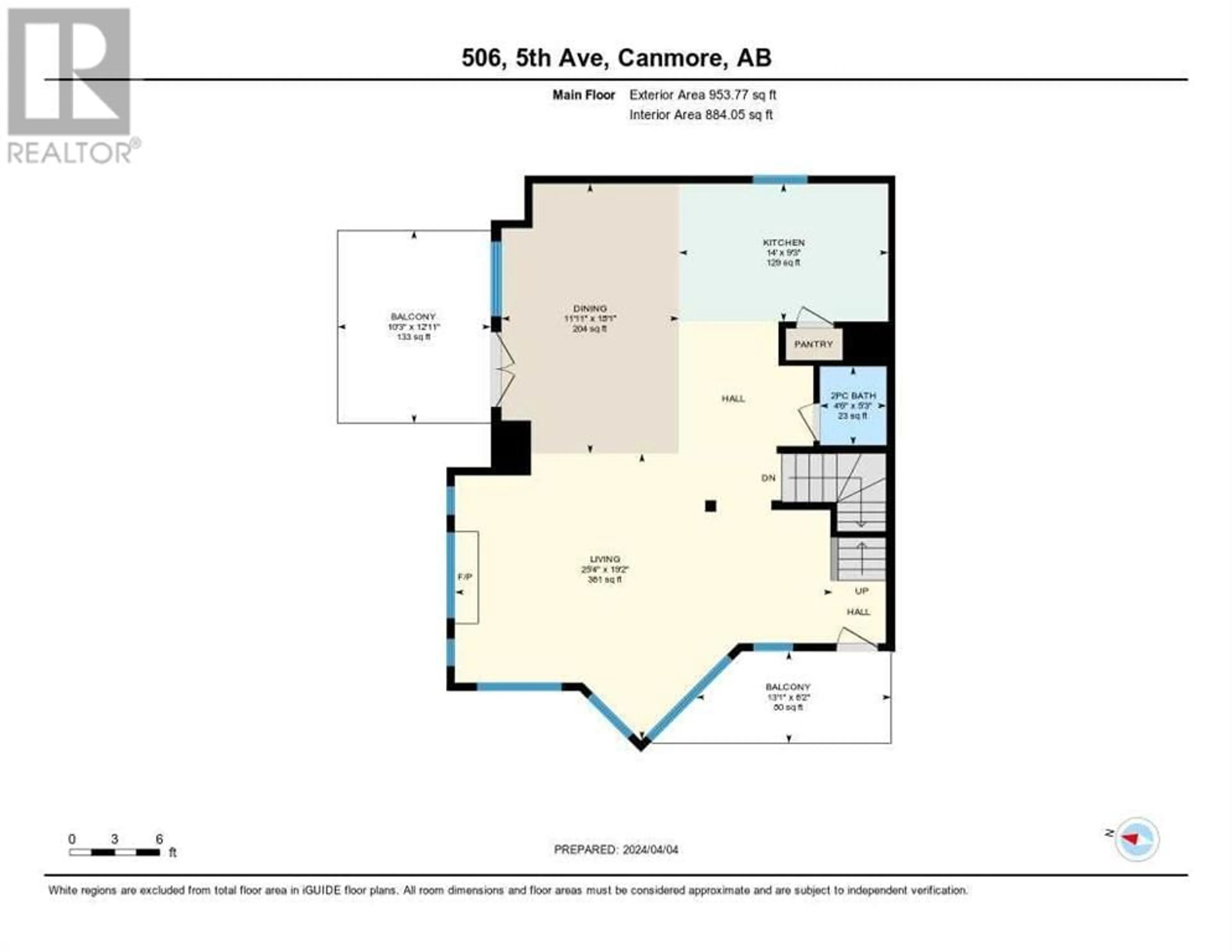 Floor plan for 506 5 Avenue, Canmore Alberta T1W3M5