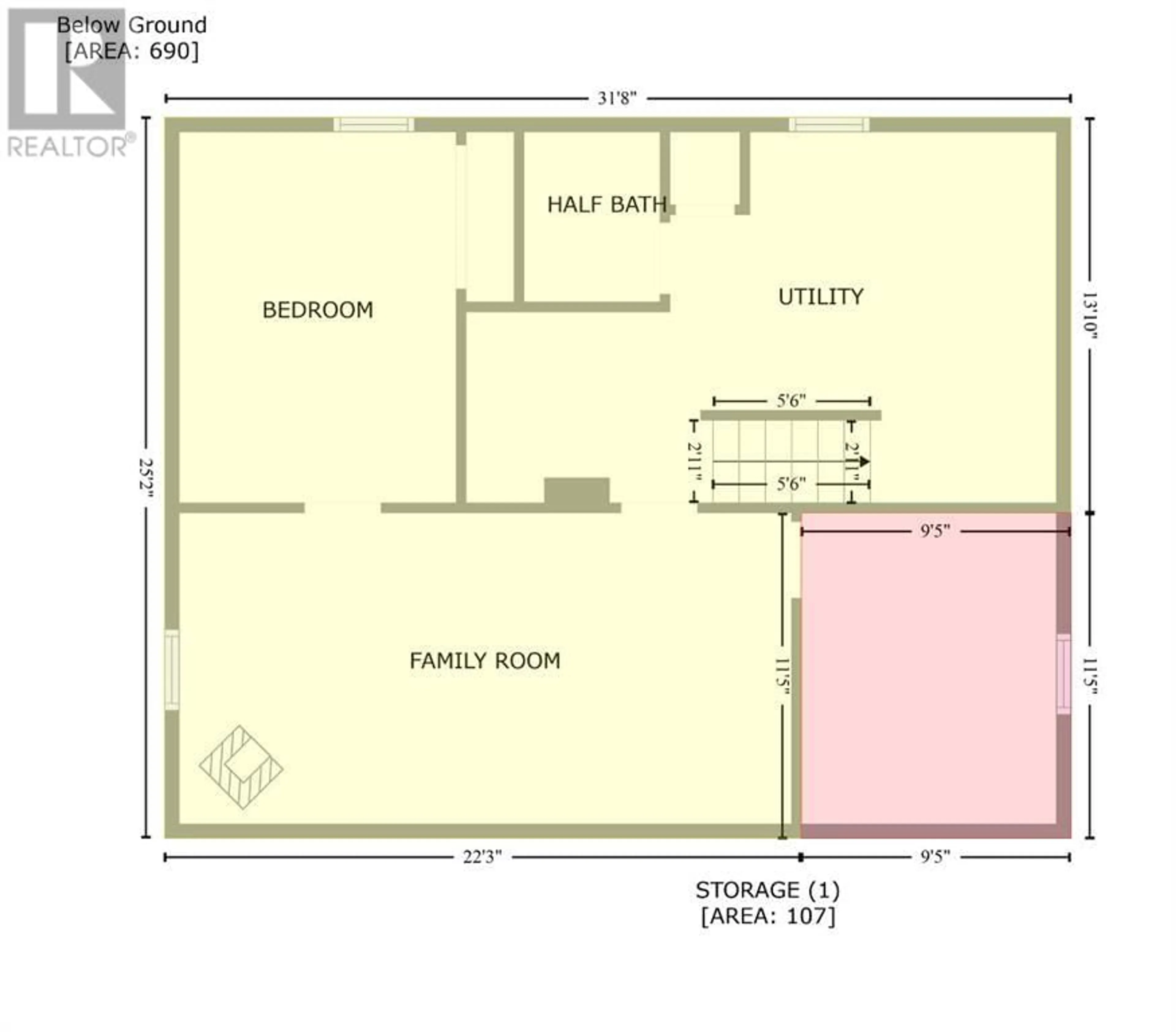 Floor plan for 5029 47 Street, Daysland Alberta T0B1A0