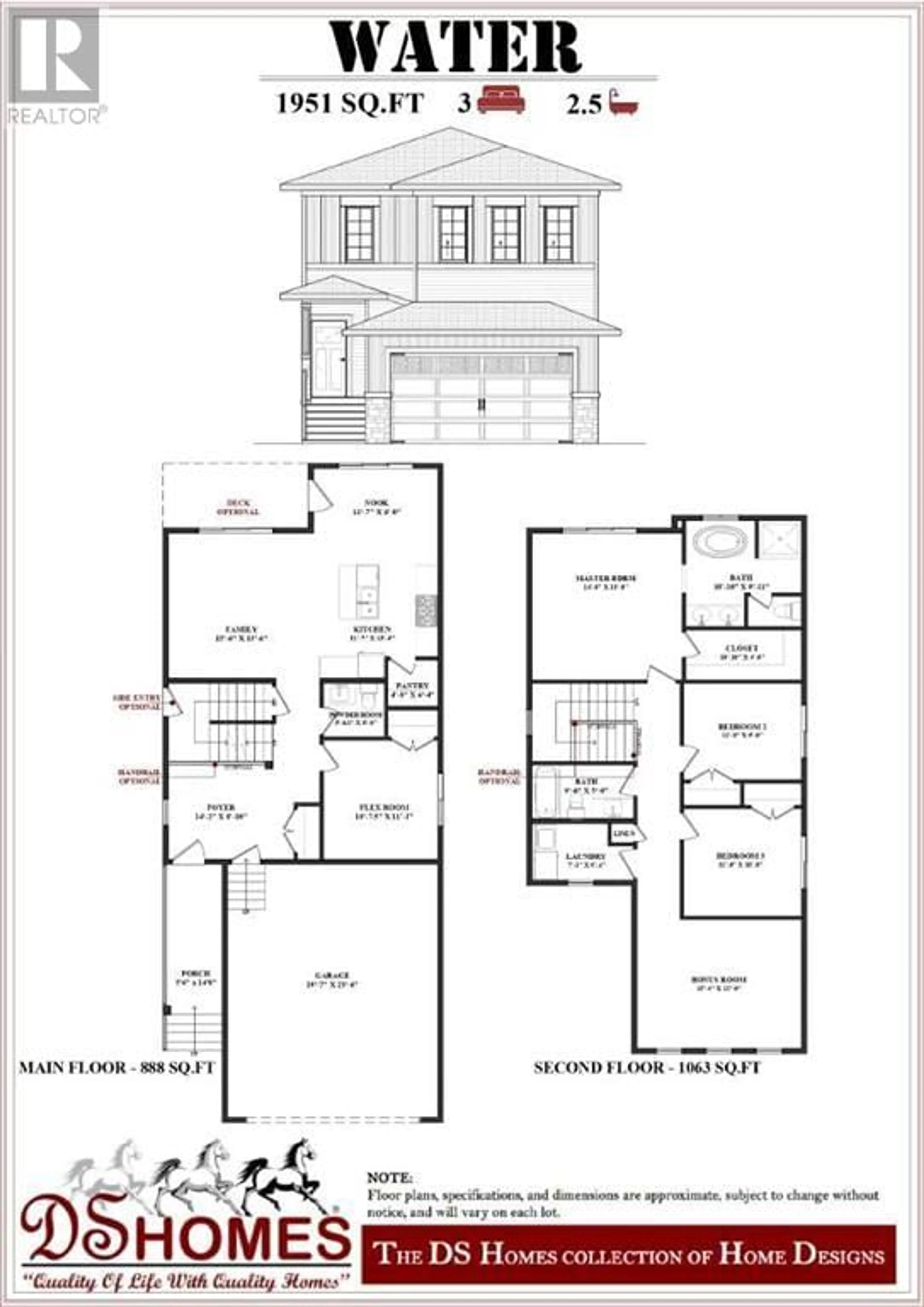 Floor plan for 506 Clydesdale Way, Cochrane Alberta T4C3B5