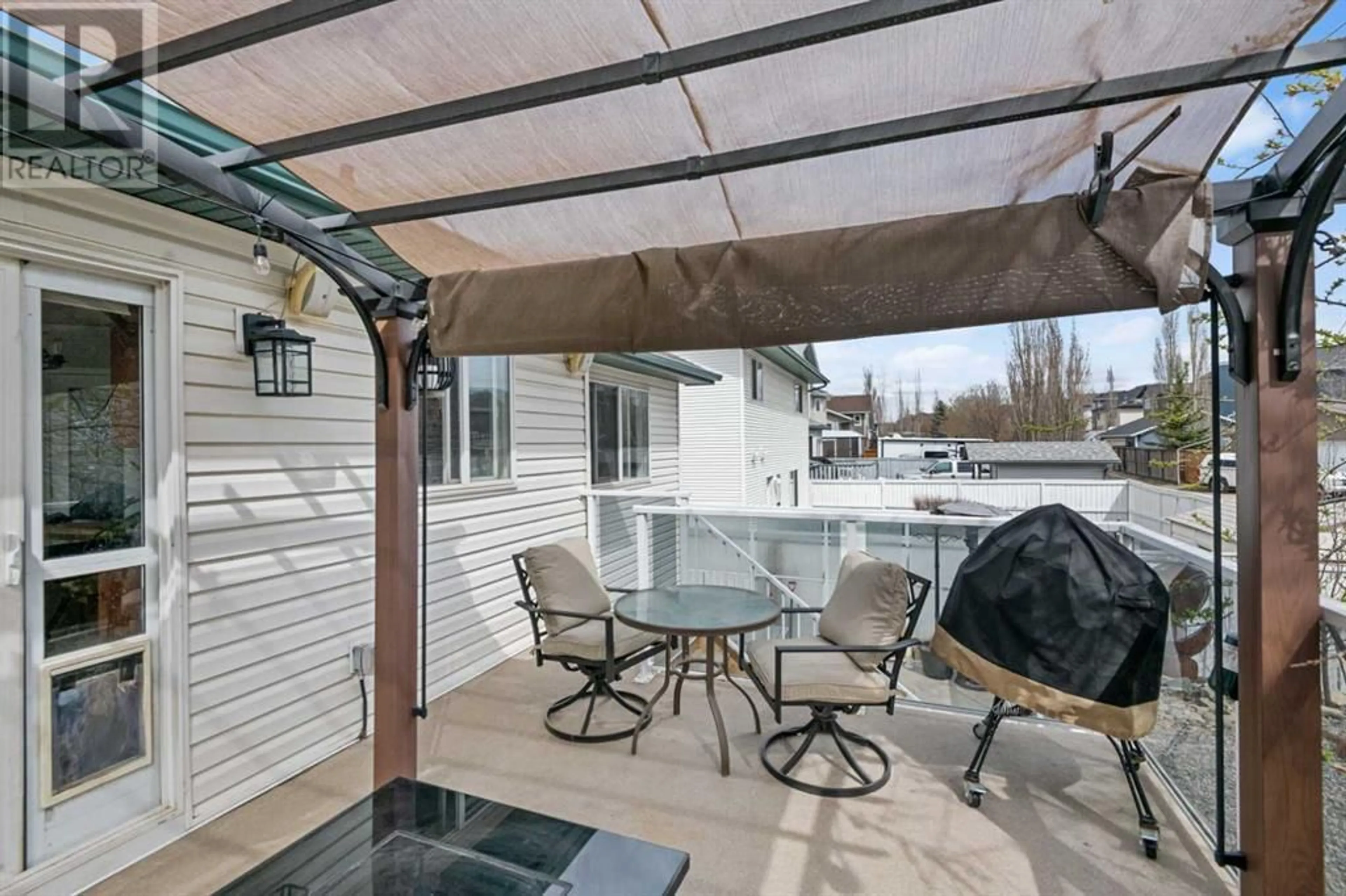 Patio for 1407 Thorburn Drive SE, Airdrie Alberta T4A2C4