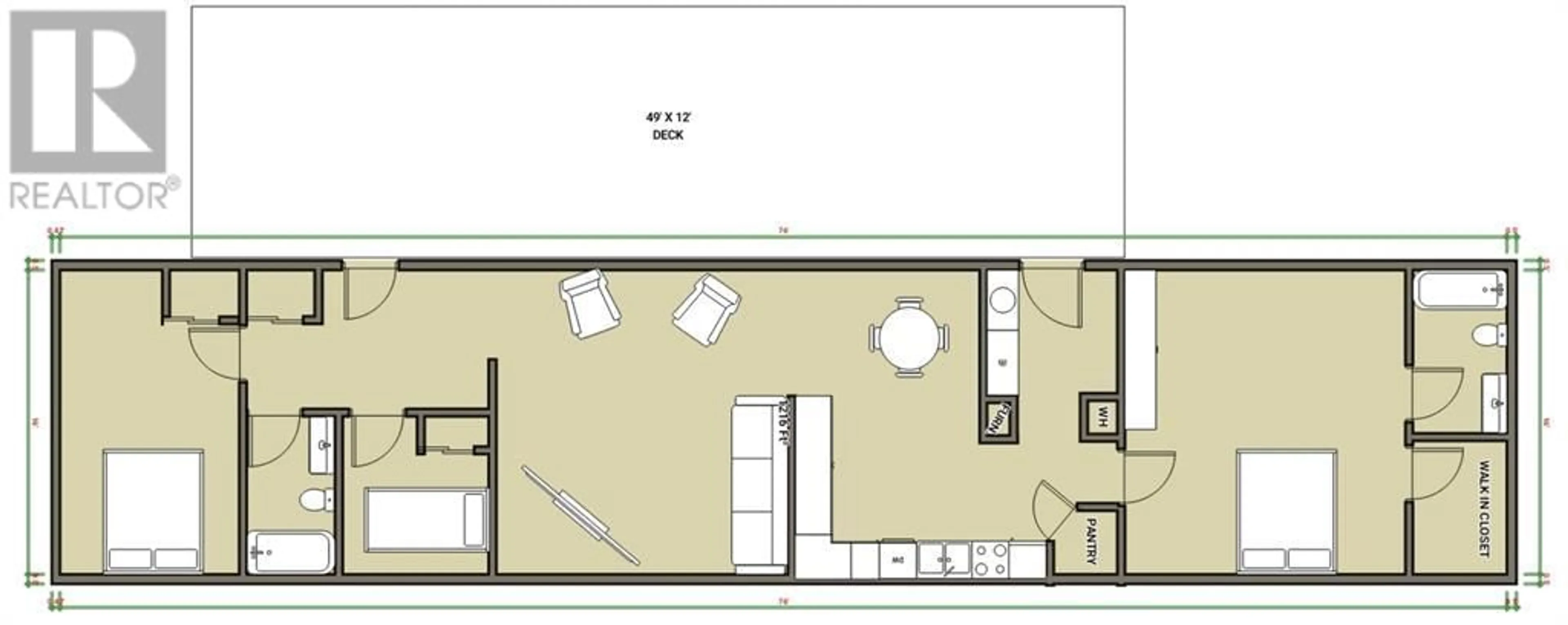 Floor plan for 207 4A Street, Fox Creek Alberta T0H1P0