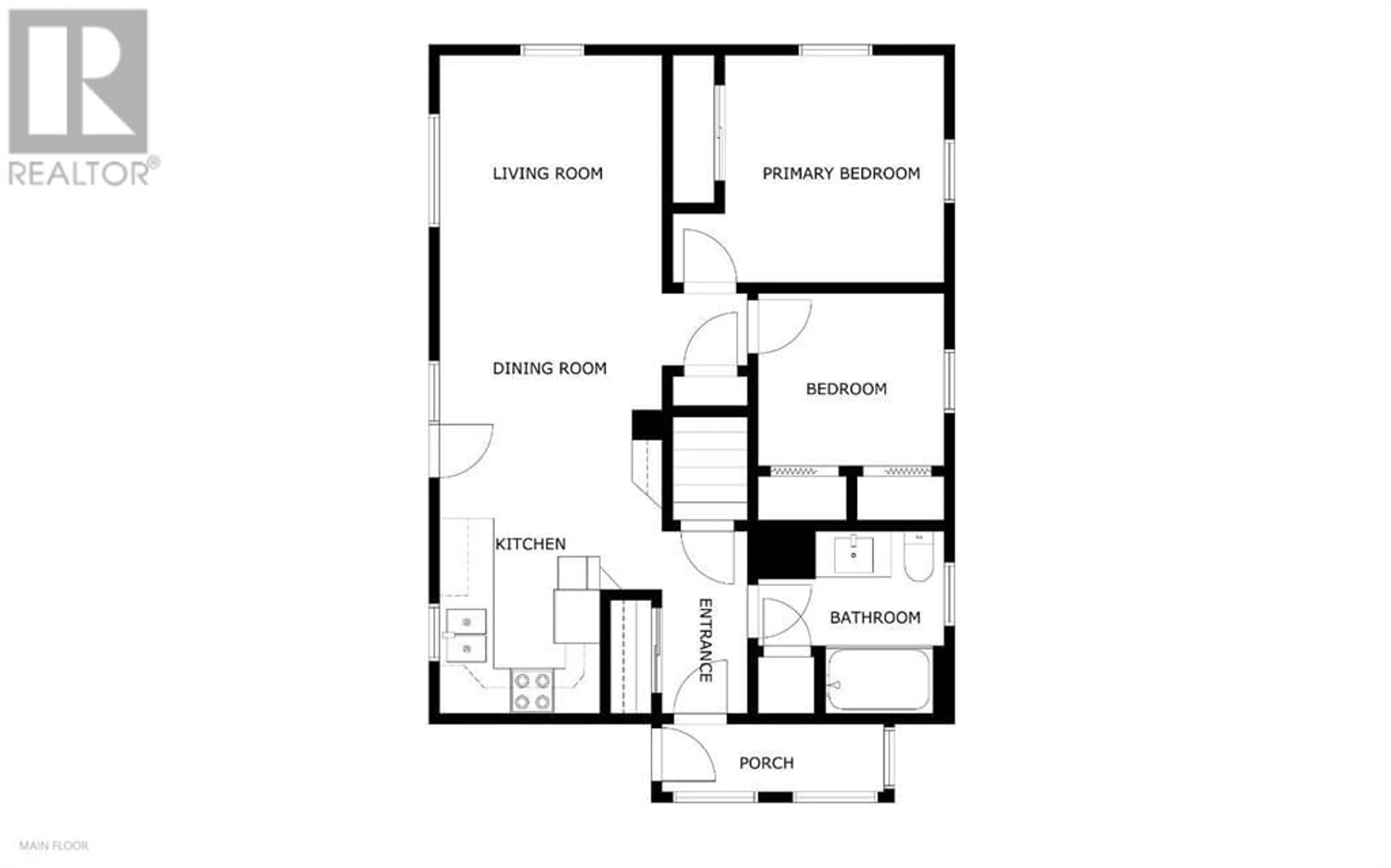 Floor plan for 108 6 Avenue SW, Falher Alberta T0H1M0