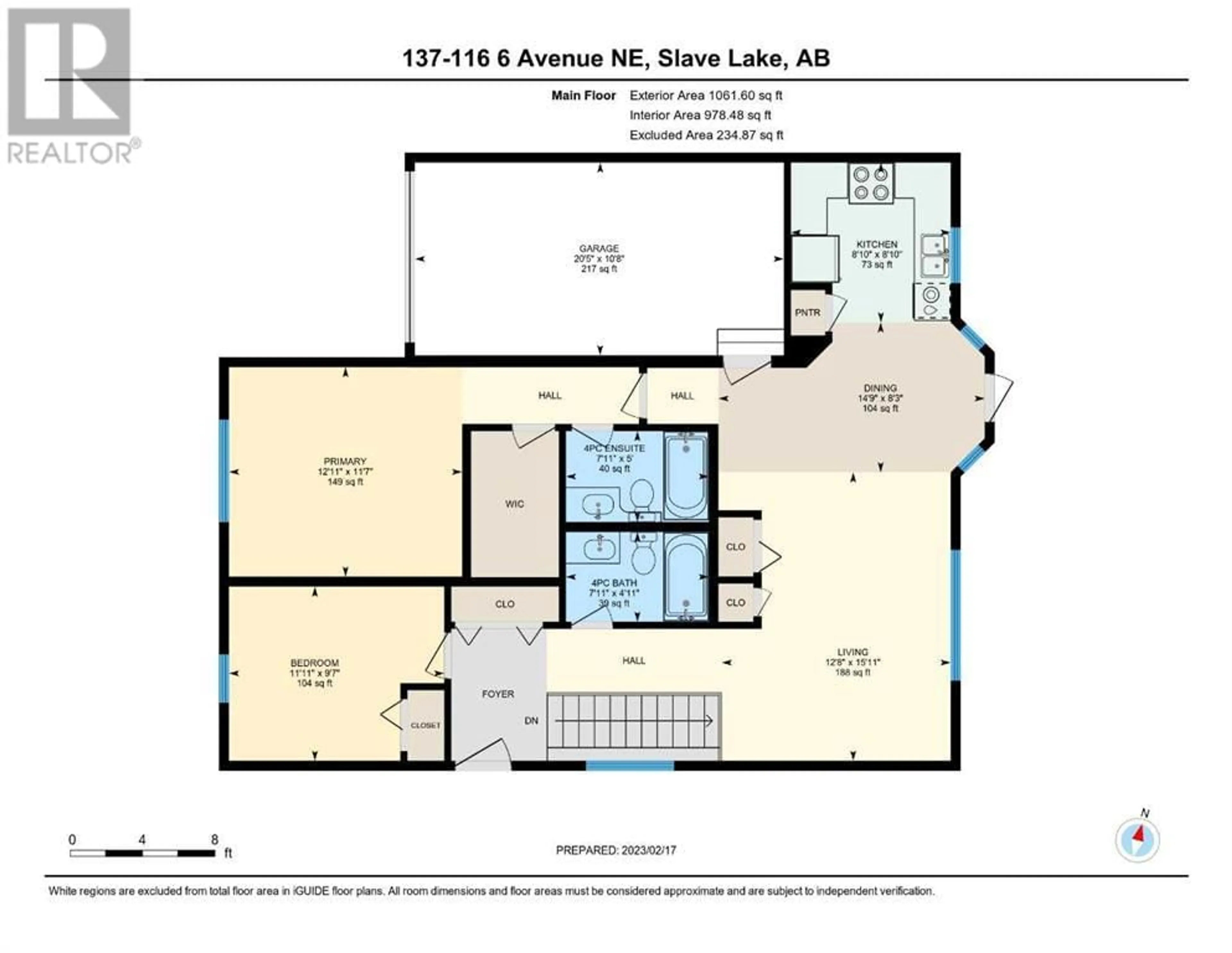 Floor plan for 137 116 6 Avenue NE, Slave Lake Alberta T0G2A2