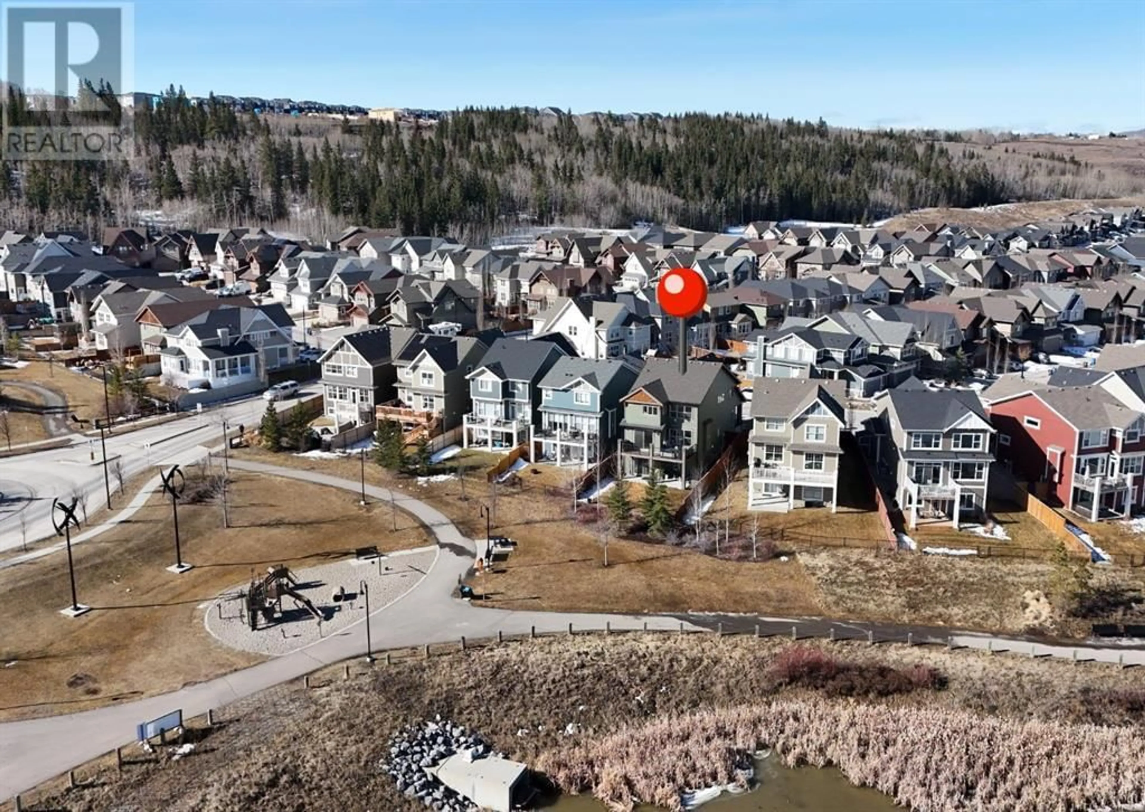 A pic from exterior of the house or condo for 18 Riviera View, Cochrane Alberta T4C0Y7