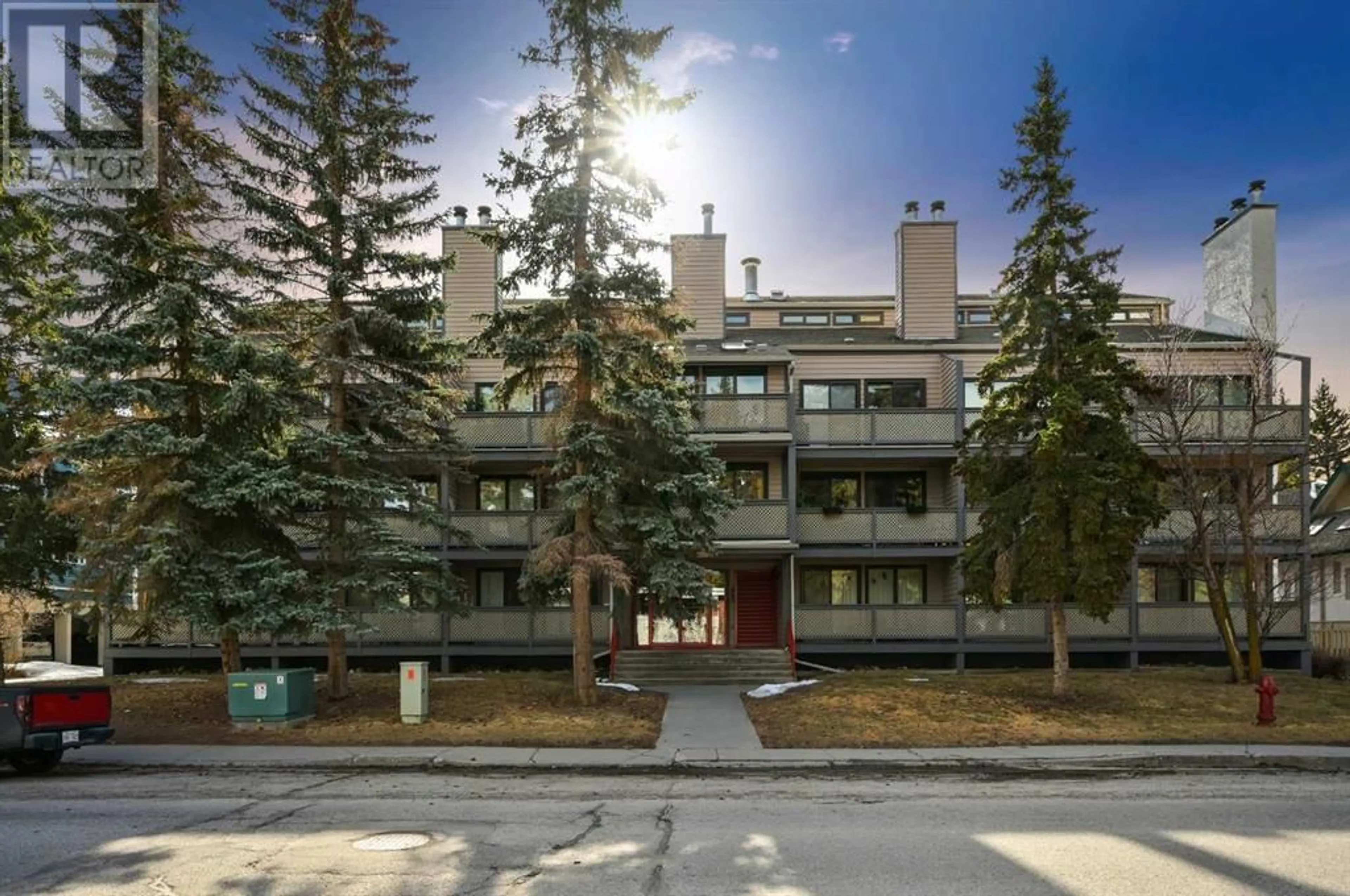 A pic from exterior of the house or condo for 213 414 Squirrel Street, Banff Alberta T1L1H1