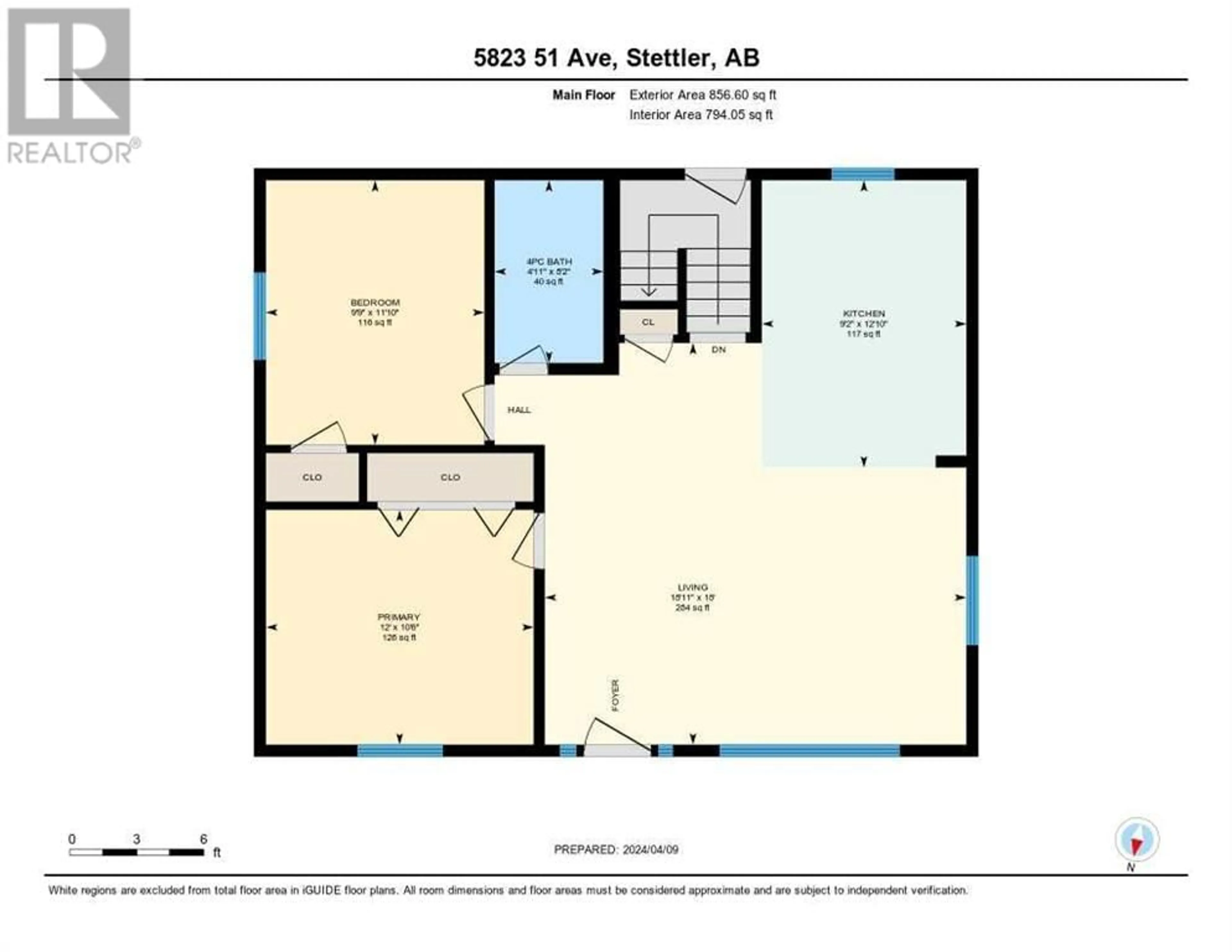 Floor plan for 5823 51 Avenue, Stettler Alberta T0C2L2