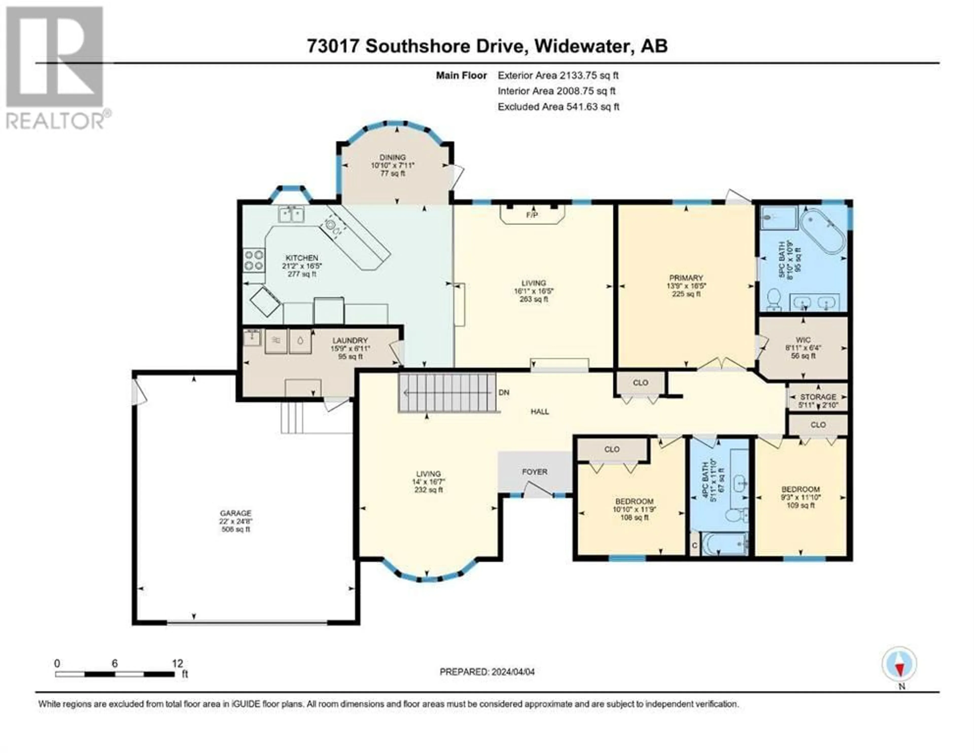 Floor plan for 73017 Southshore Drive E, Widewater Alberta T0G2M0