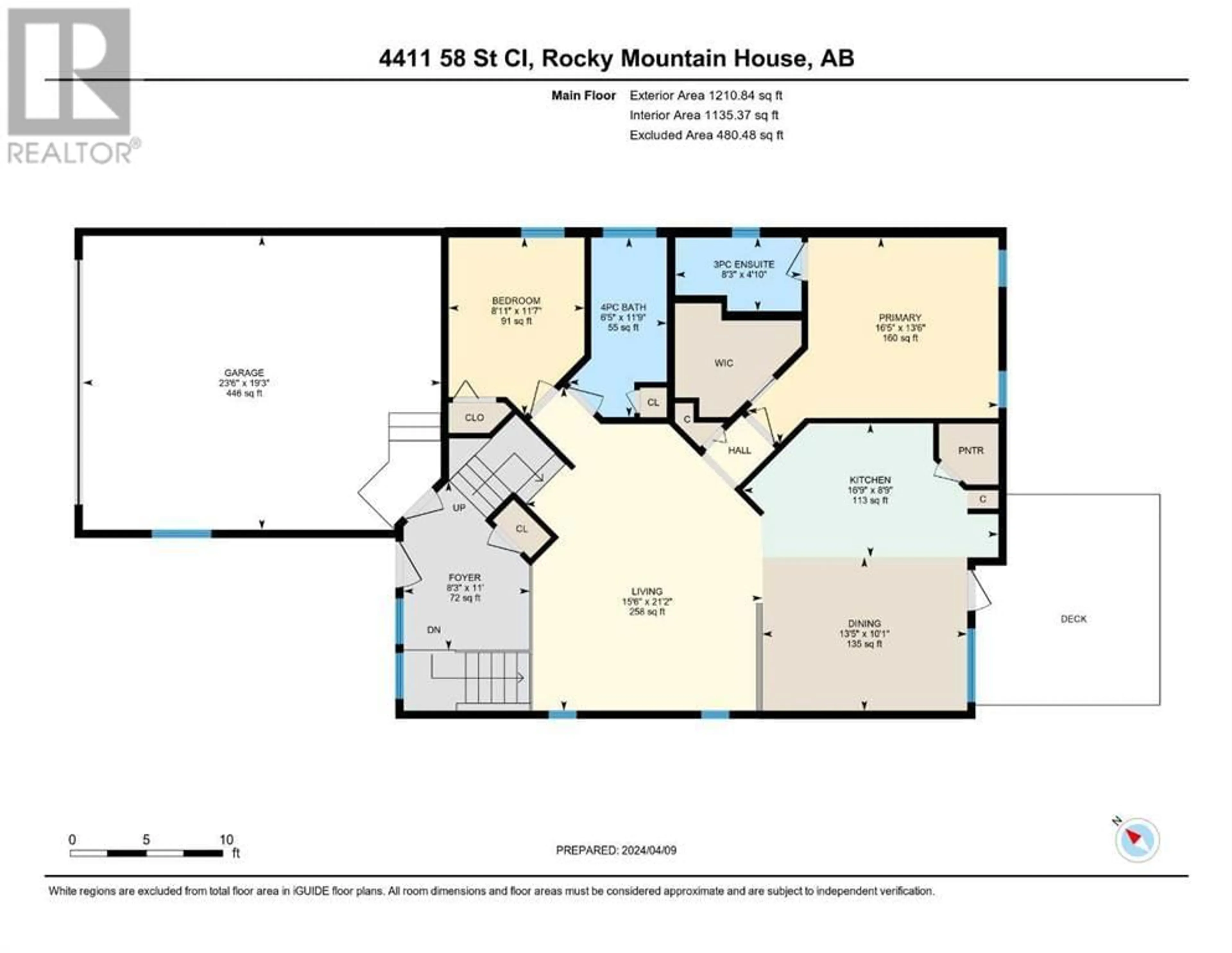 Floor plan for 4411 58 StreetClose, Rocky Mountain House Alberta T4T0A4