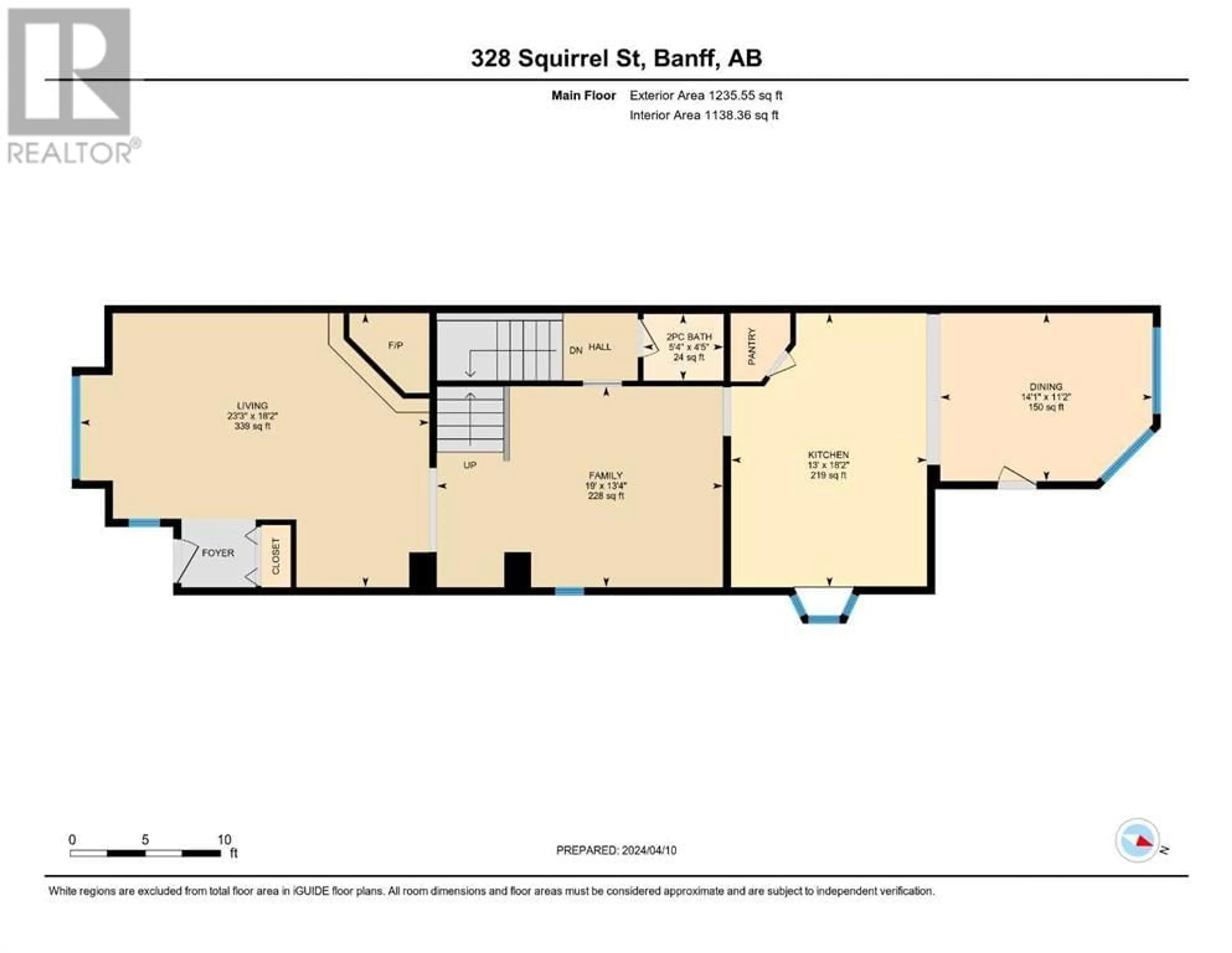 Floor plan for A 328 Squirrel Street, Banff Alberta T0L0C0