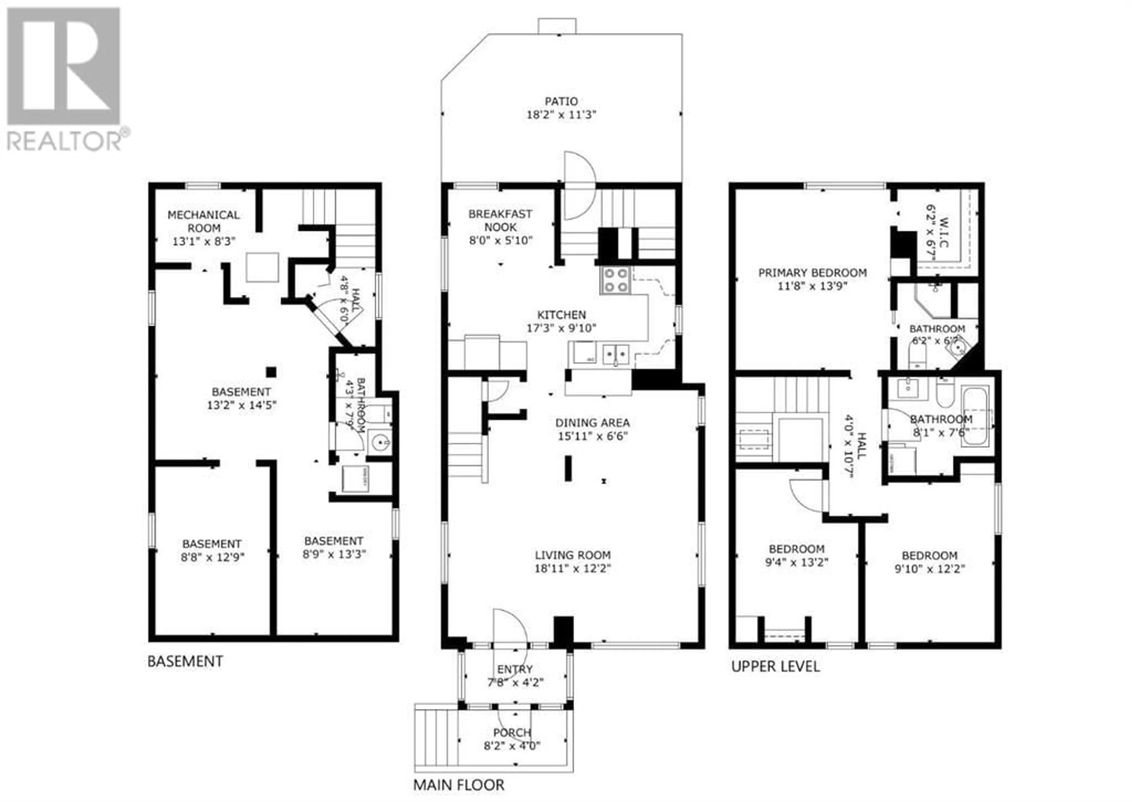 Floor plan for 427 53 Avenue SW, Calgary Alberta T2V0B8