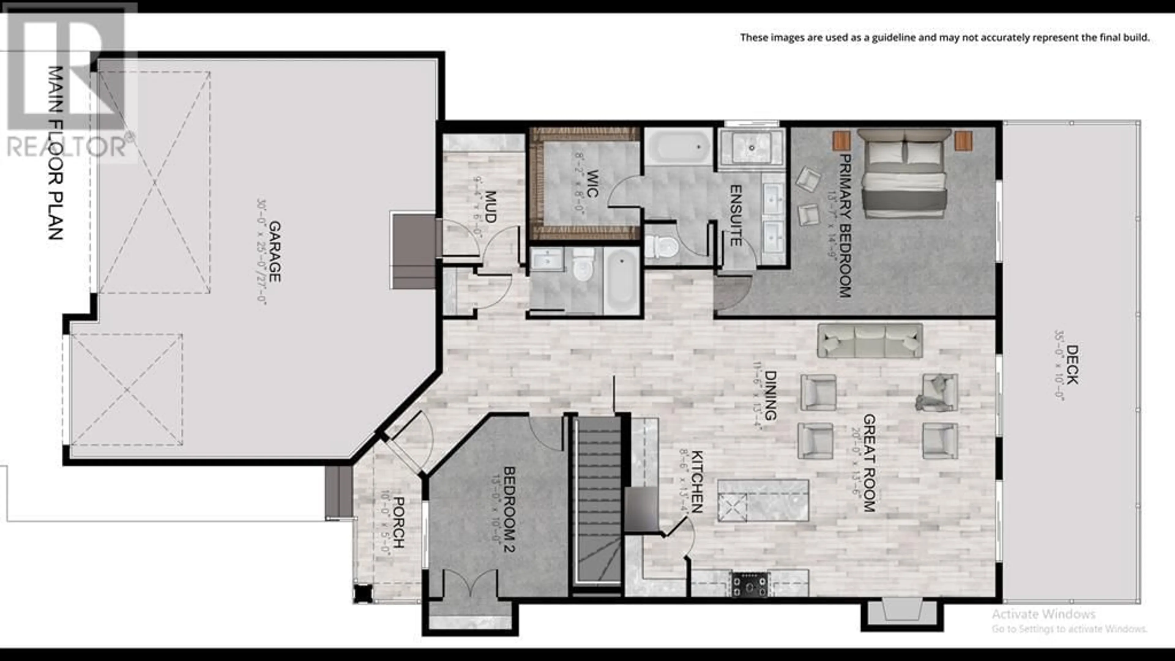 Floor plan for 669 Muirfield Crescent, Lyalta Alberta T0J1Y1