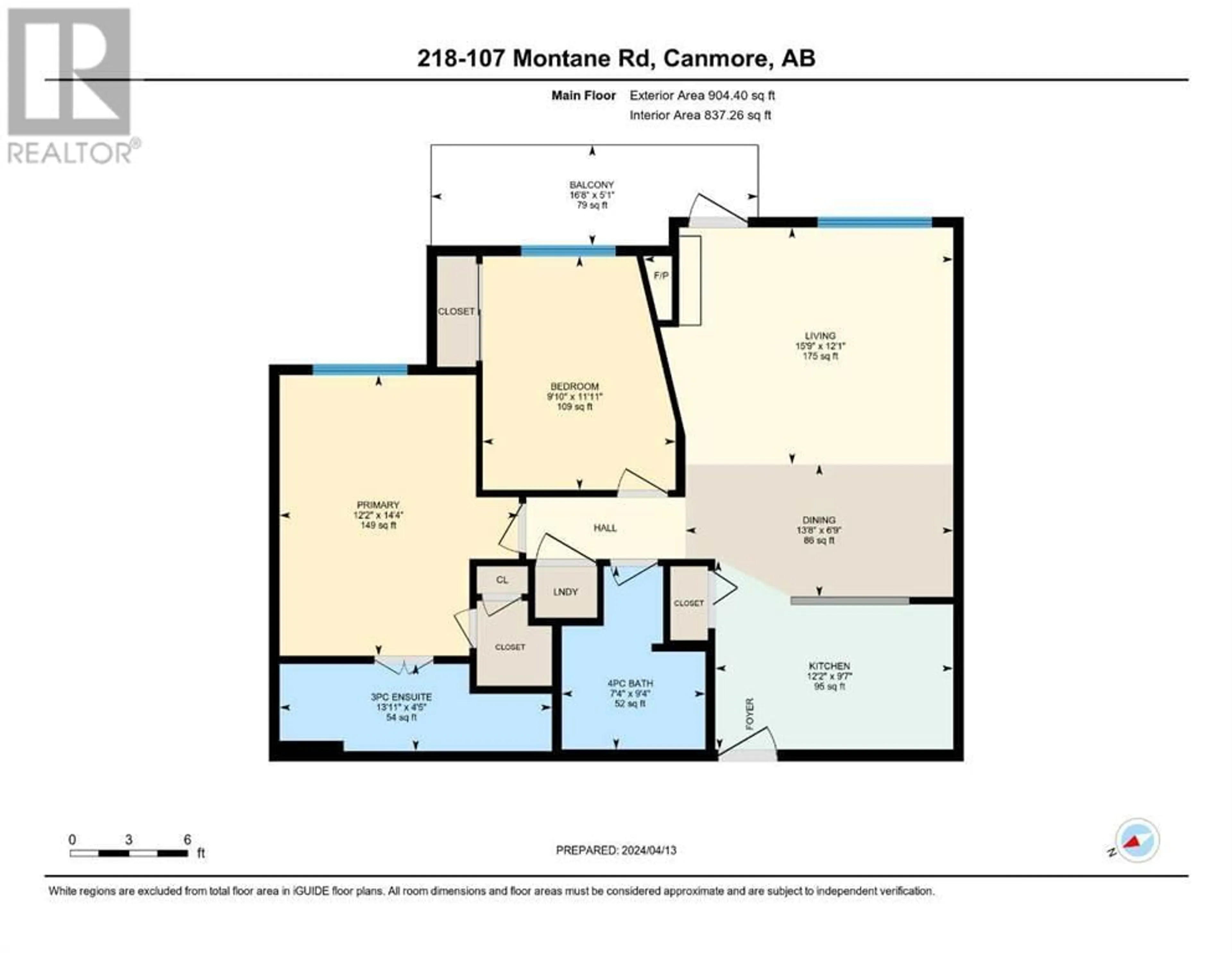 Floor plan for 218 107 Montane Road, Canmore Alberta T1W3J2