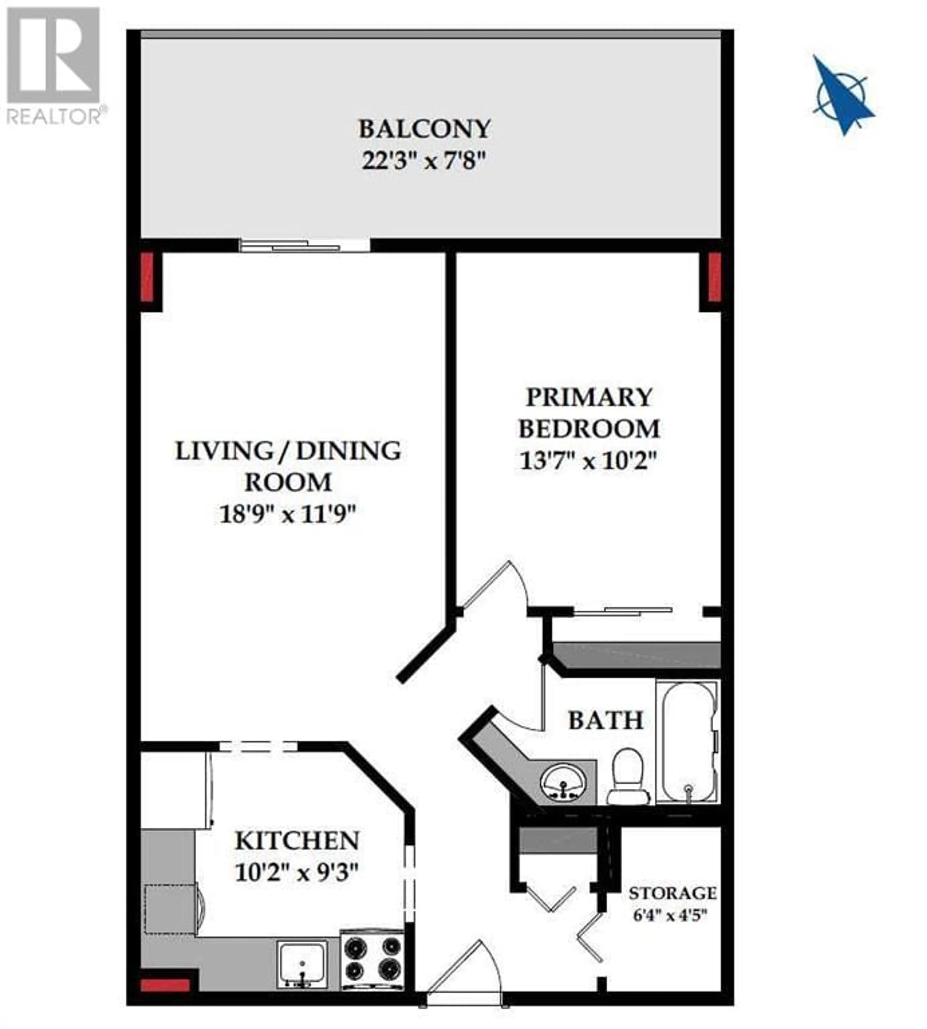 Floor plan for 1006 5204 Dalton Drive NW, Calgary Alberta T3A3H1