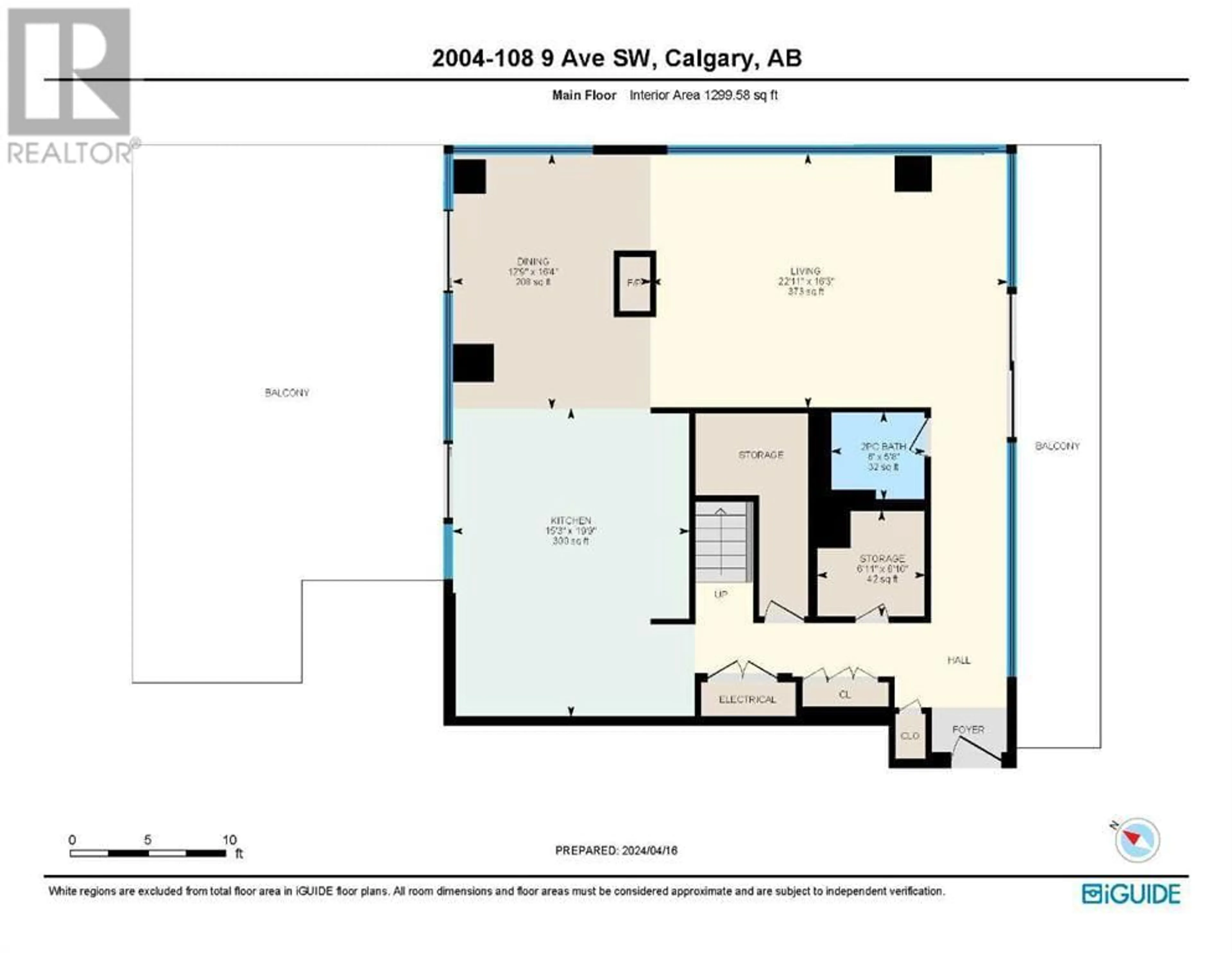 Floor plan for 2004 108 9 Avenue SW, Calgary Alberta T2P3H9