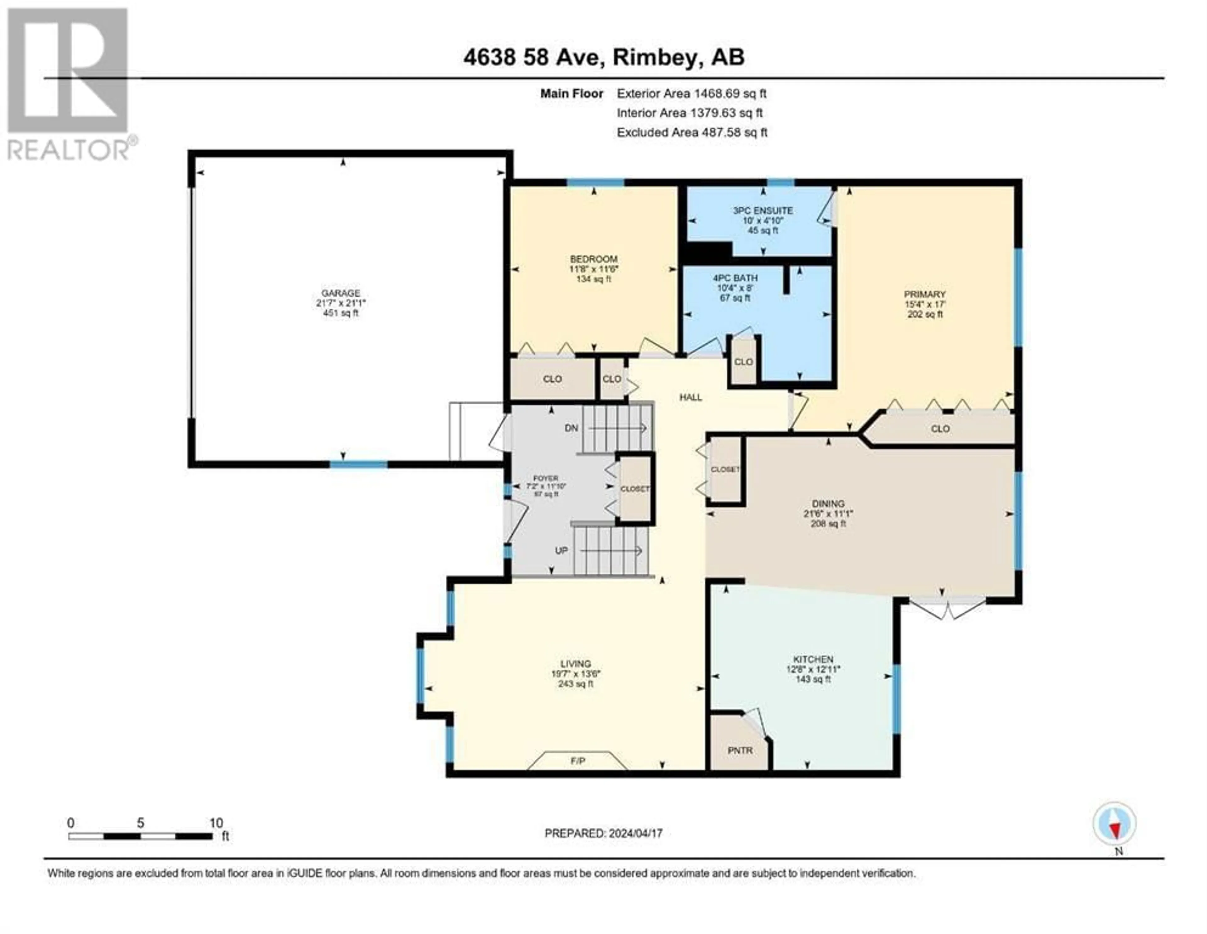 Floor plan for 4638 58 Avenue, Rimbey Alberta T0C2J0