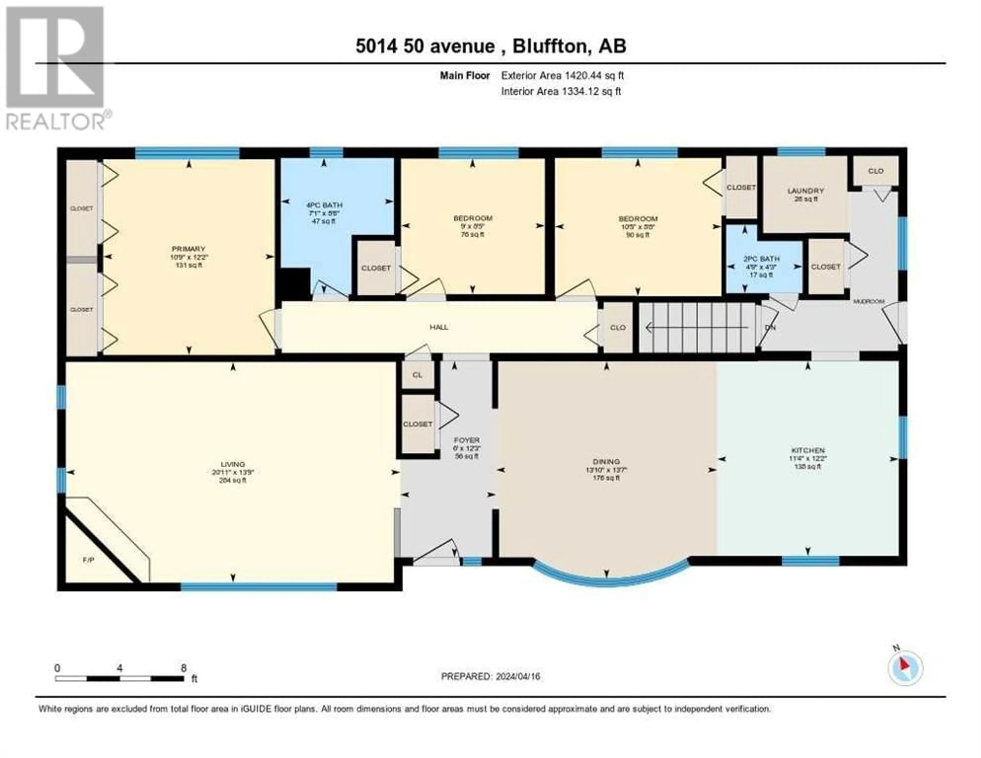 Floor plan for 18 50 Avenue, Bluffton Alberta T0C0M0