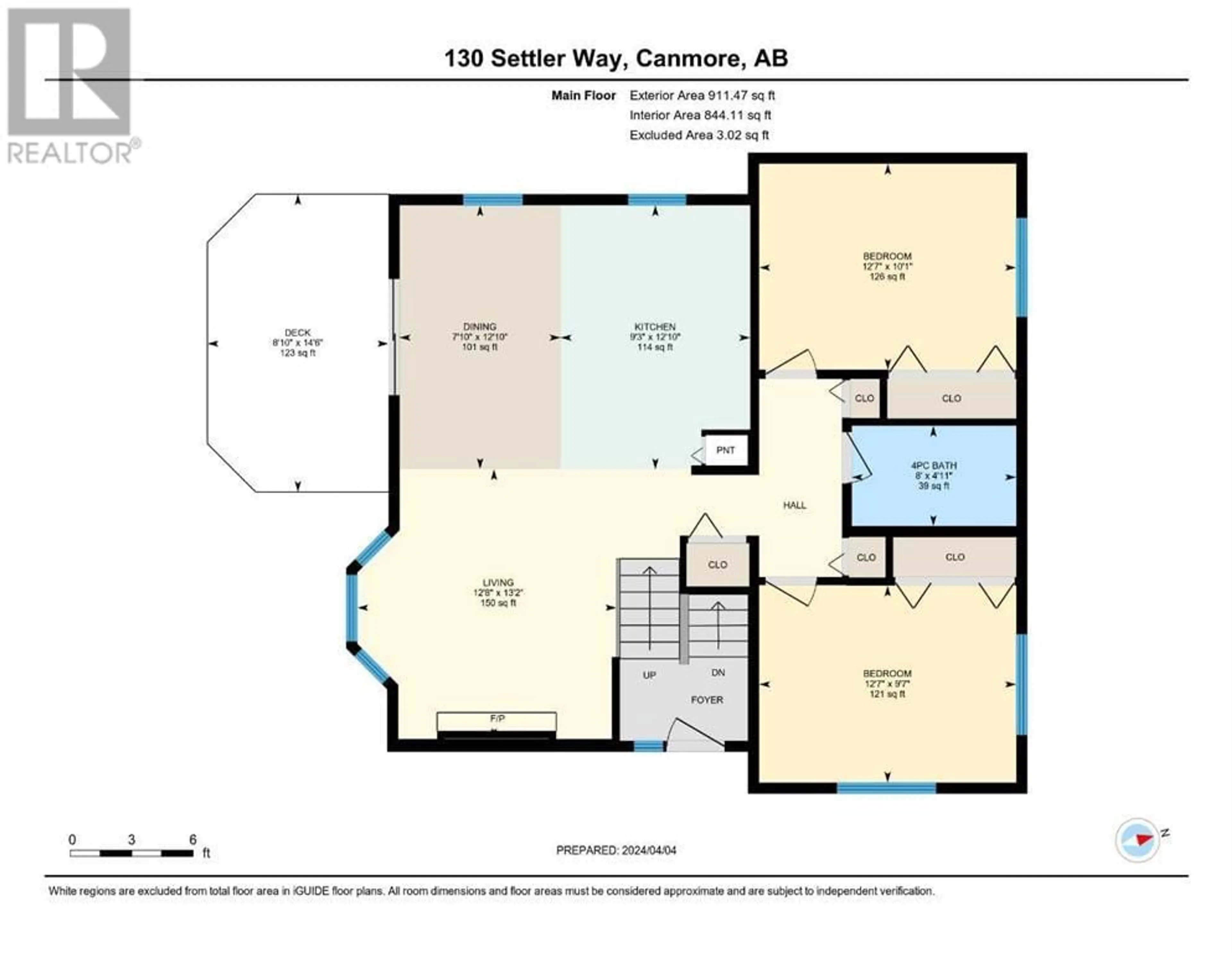 Floor plan for 130 Settler Way, Canmore Alberta T1W1E2