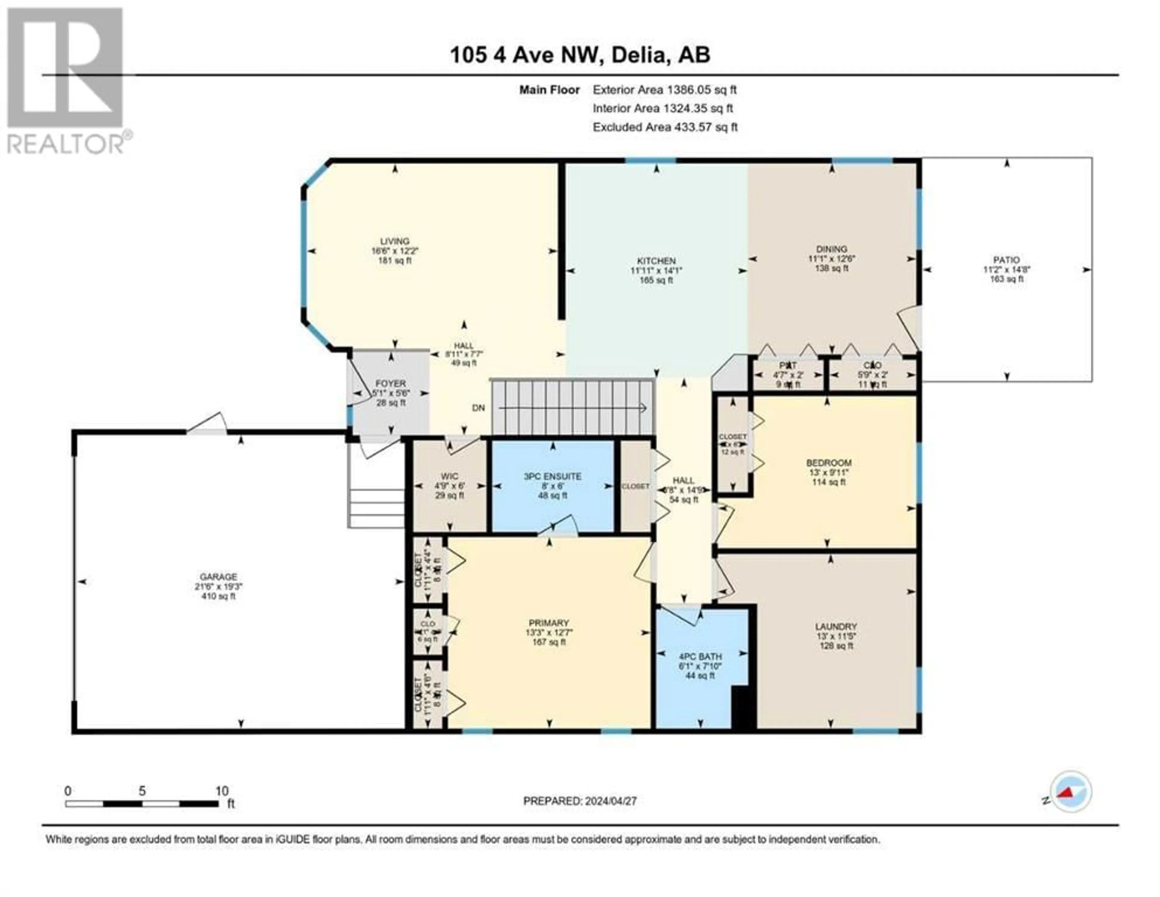 Floor plan for 105 4 Avenue W, Delia Alberta T0J0W0