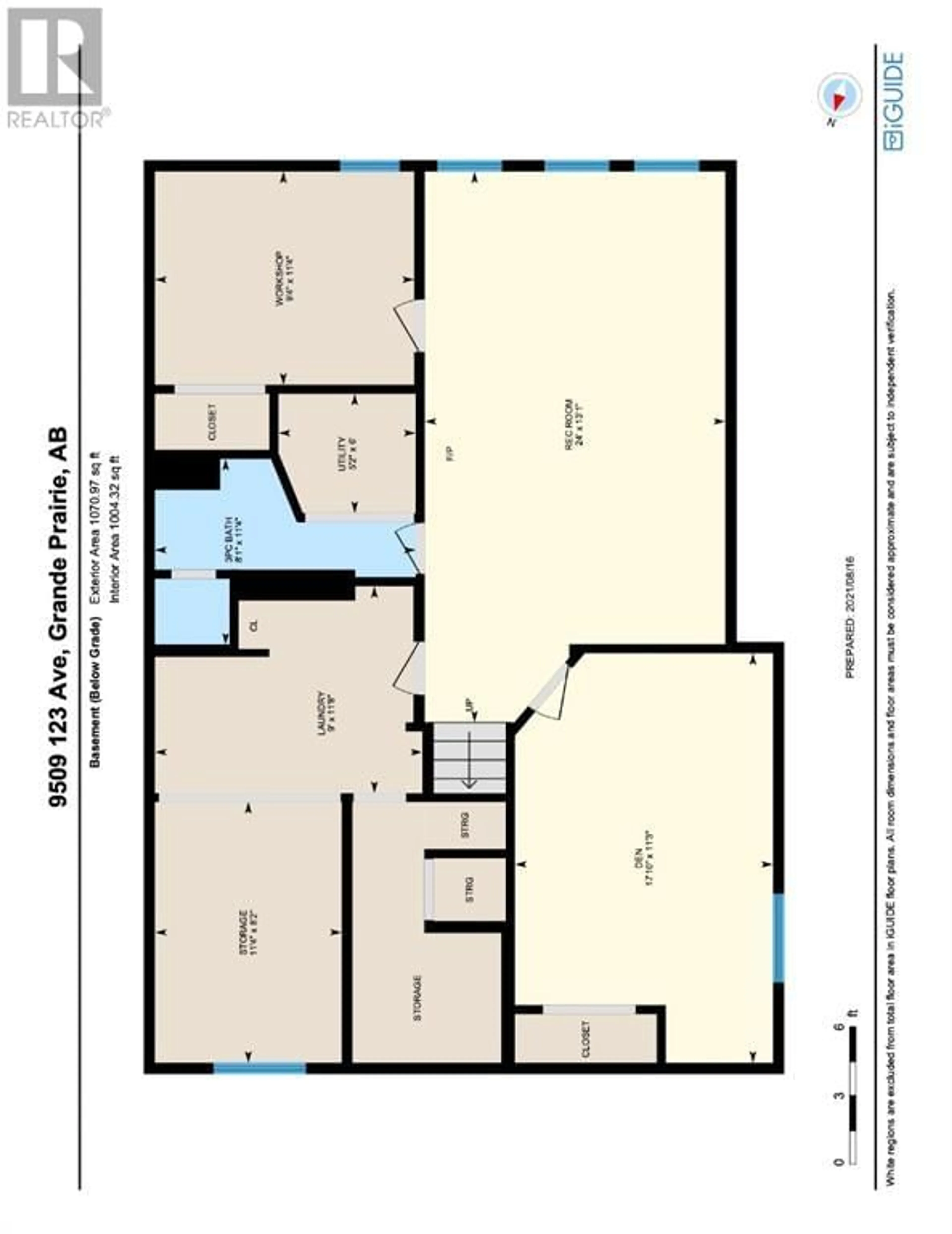 Floor plan for 9502 123 Avenue, Grande Prairie Alberta T8V5Y5