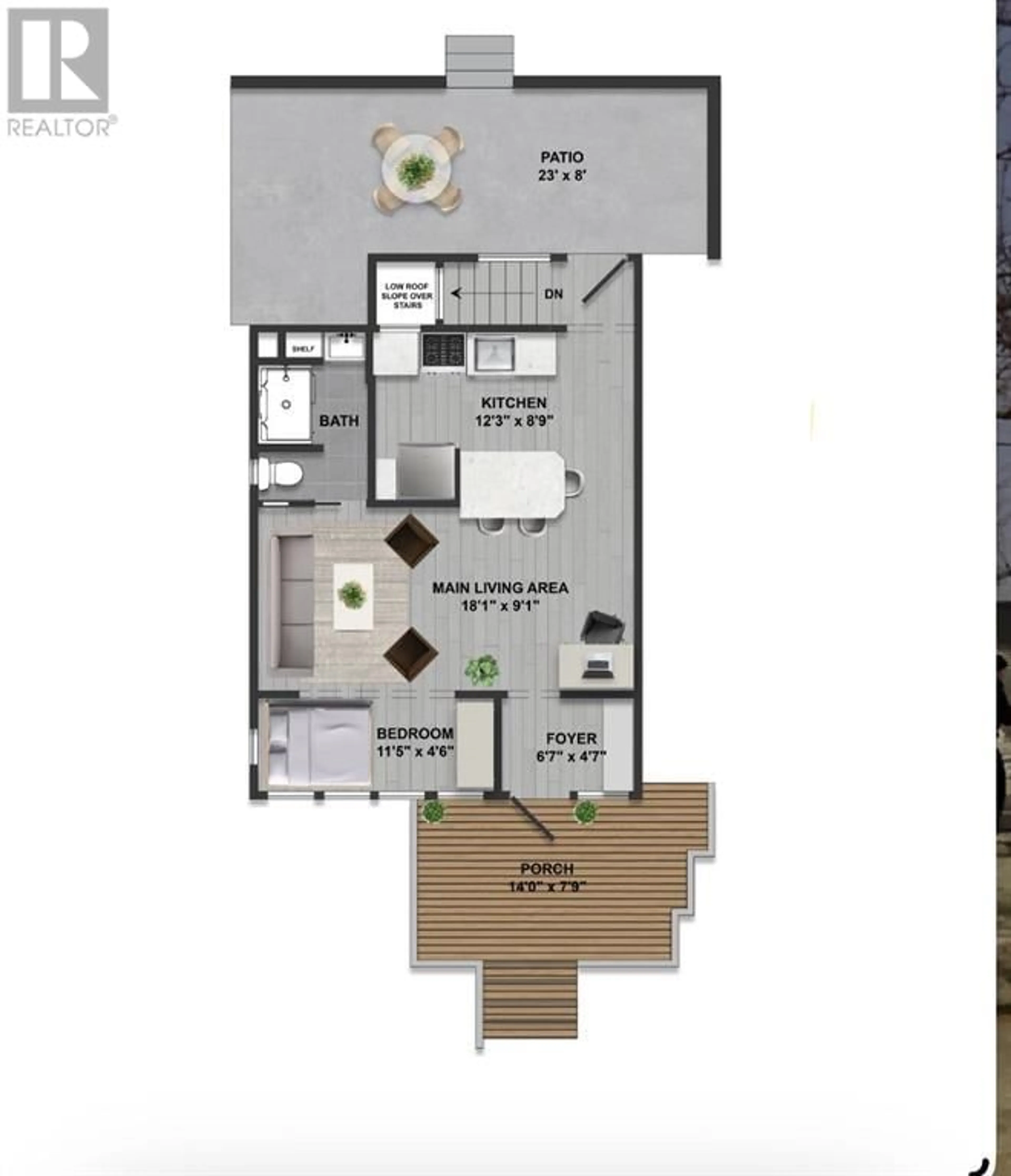 Floor plan for 3835 Parkhill Street SW, Calgary Alberta T2S2Z5