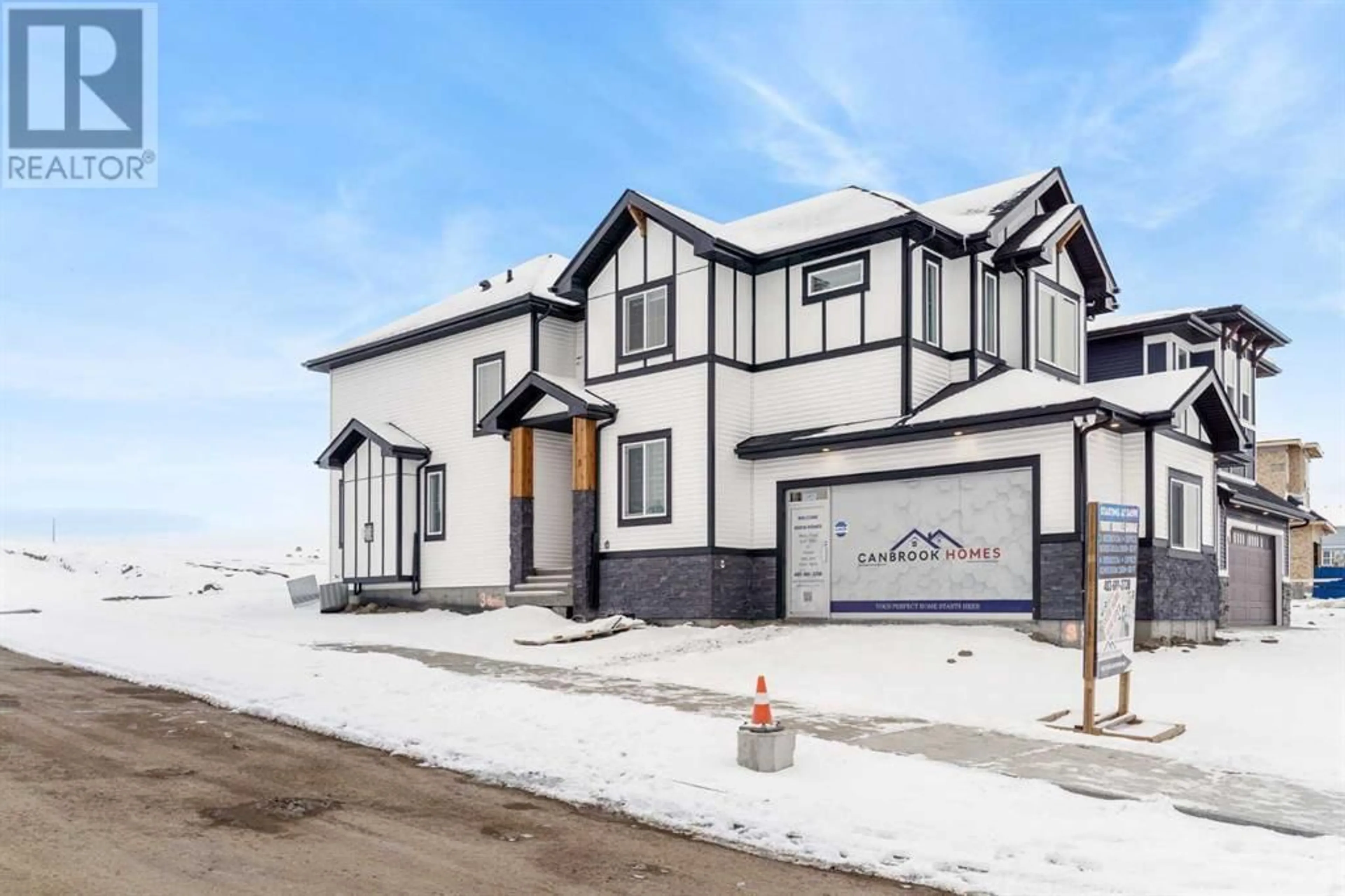 Frontside or backside of a home for 59 Heritage Circle, Cochrane Alberta T4C3G9