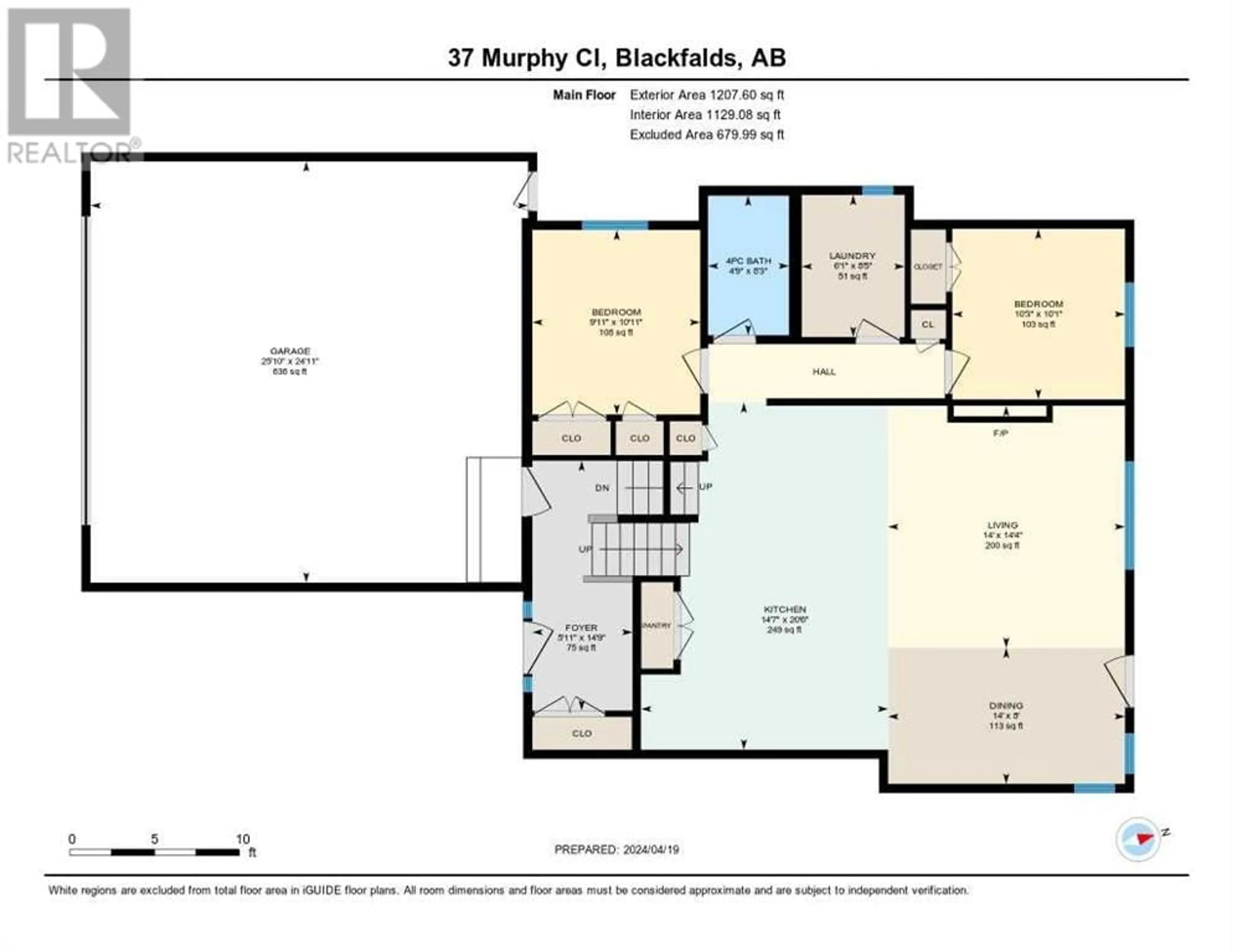 Floor plan for 37 Murphy Close, Blackfalds Alberta T4M0H5