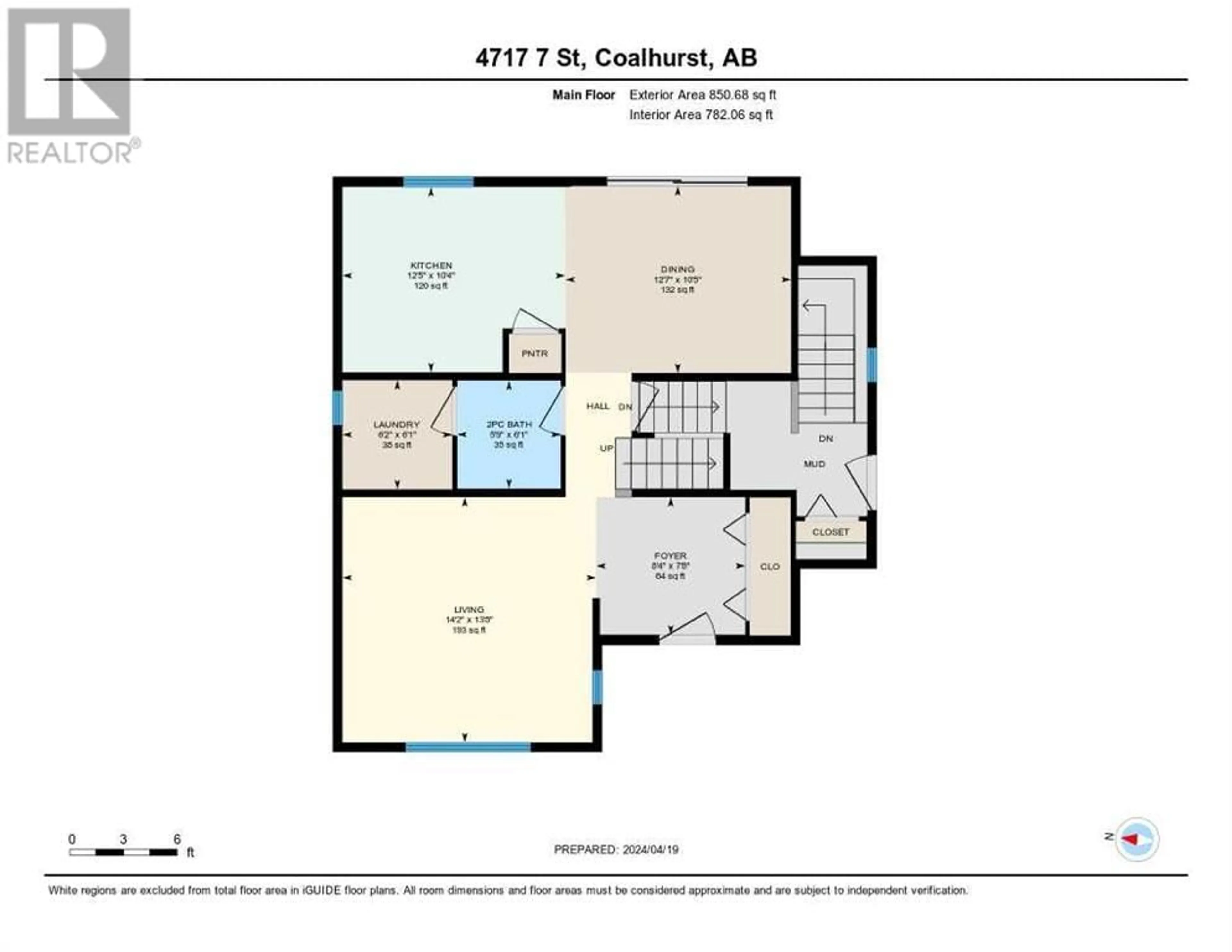Floor plan for 4717 7 Street, Coalhurst Alberta T0L0V0