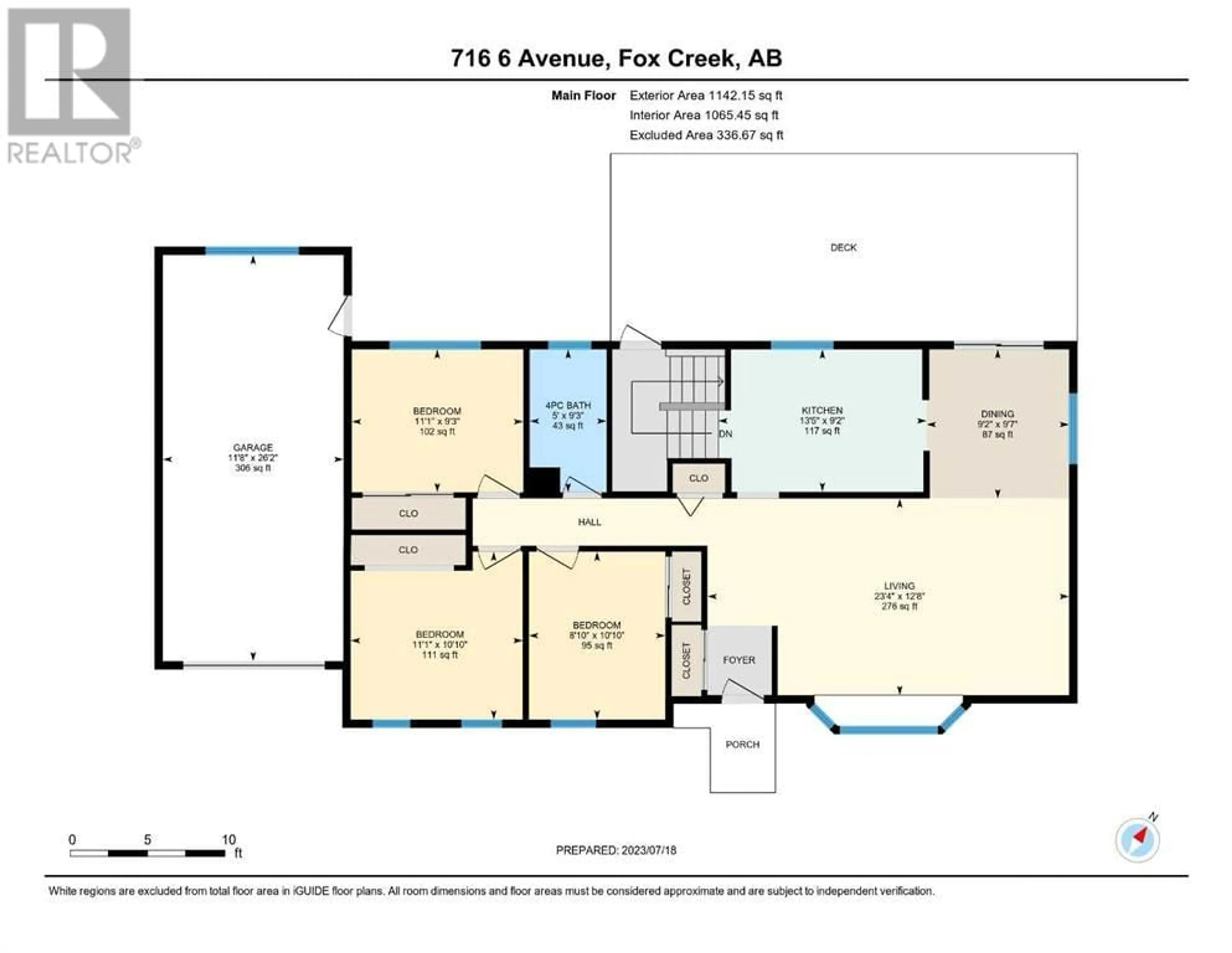 Floor plan for 716 6 Avenue, Fox Creek Alberta T0H1P0