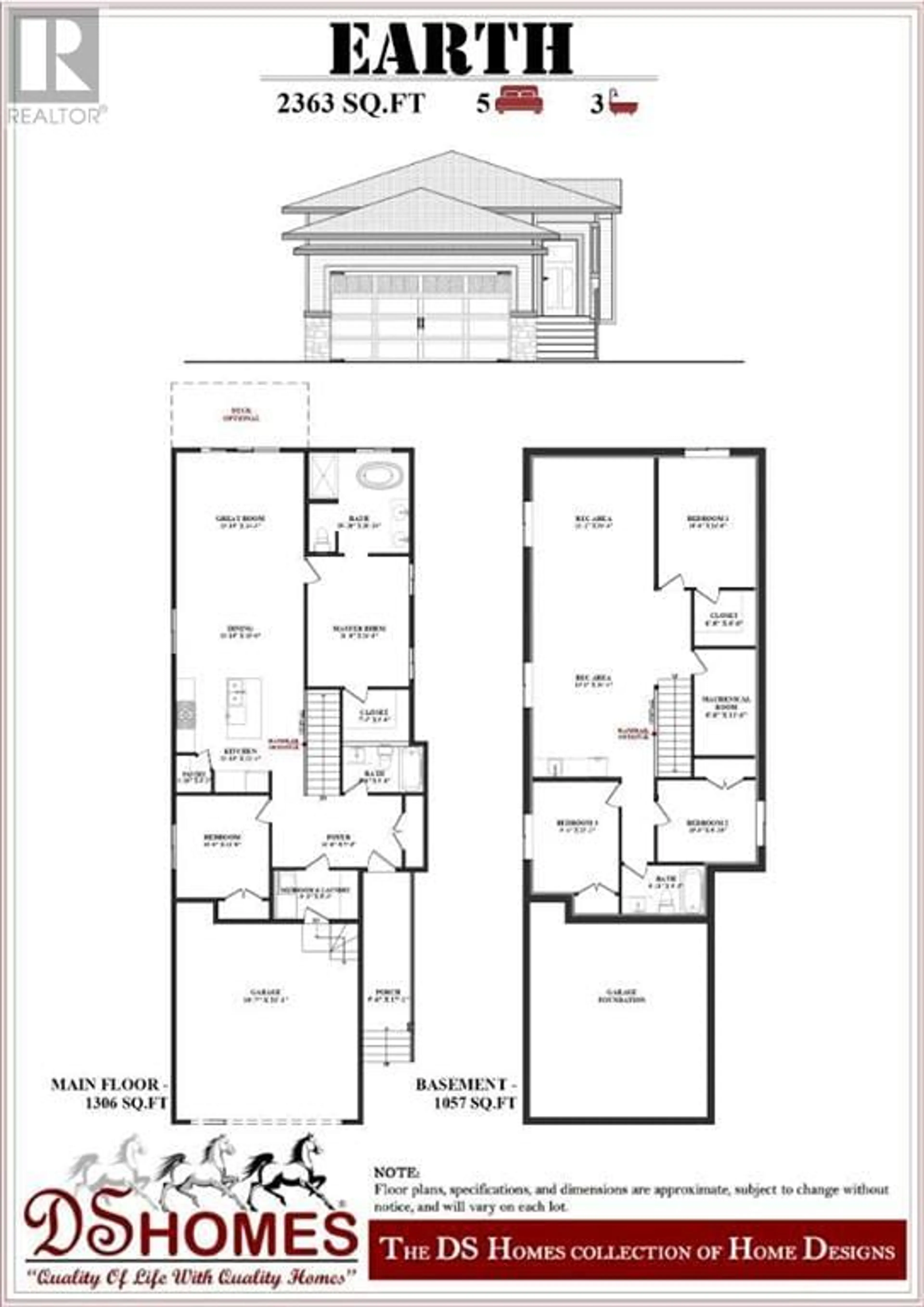 Floor plan for 474 Clydesdale Way, Cochrane Alberta T4C3B5
