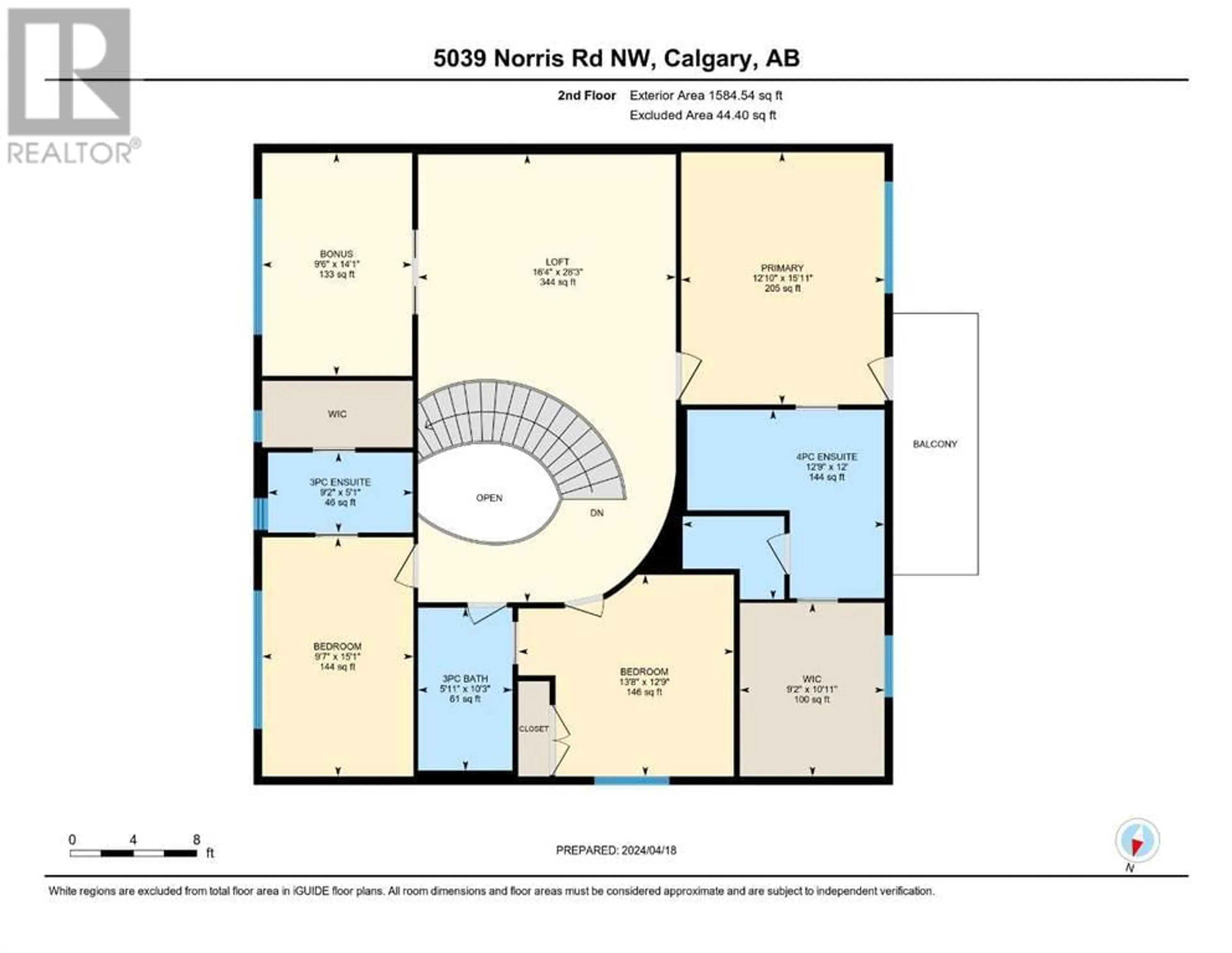 Floor plan for 5039 Norris Road NW, Calgary Alberta T2K5R6