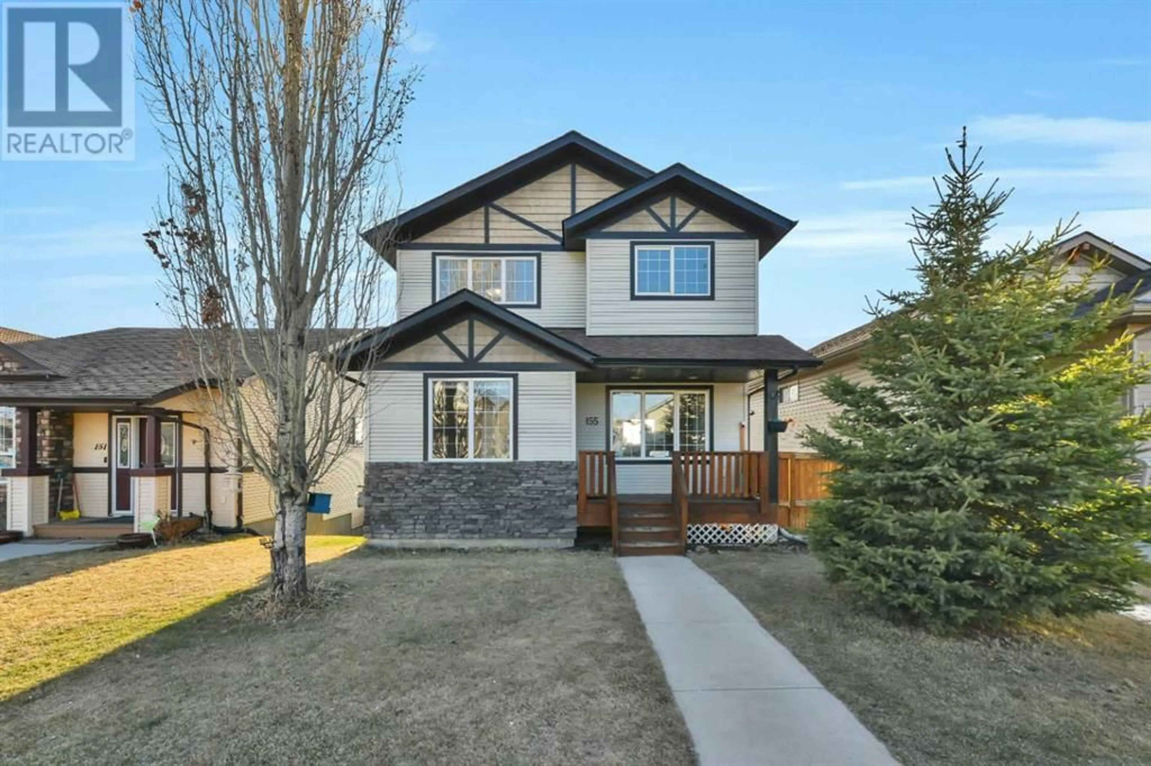 Frontside or backside of a home for 155 Inkster Close, Red Deer Alberta T4R0A8
