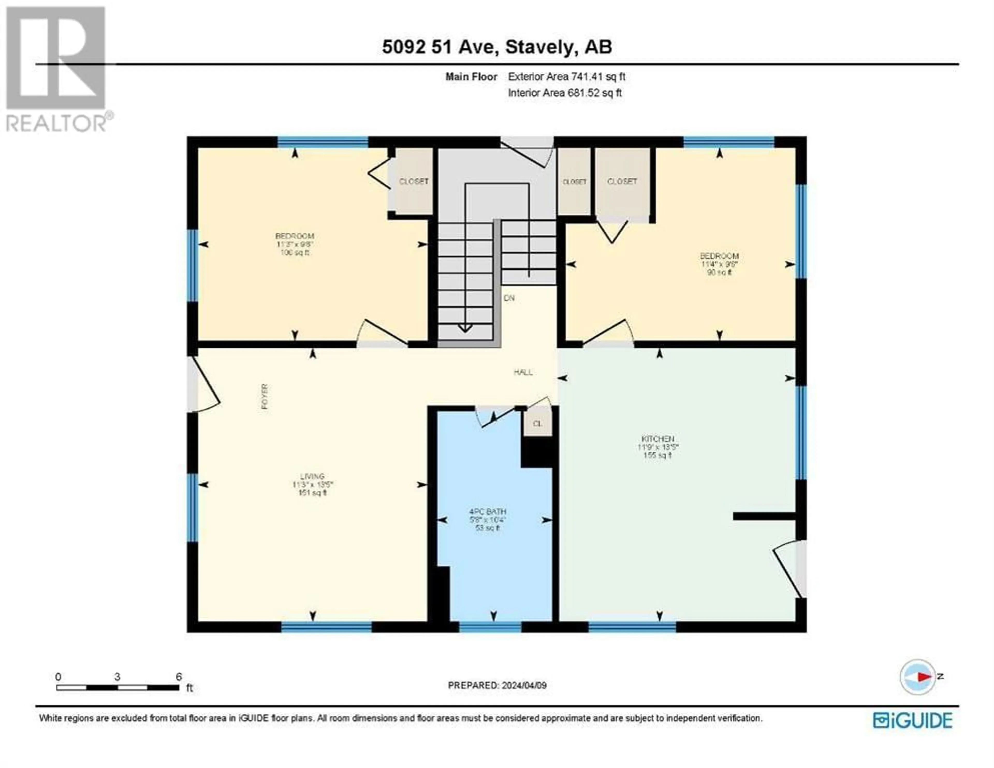 Floor plan for 5092 51 Avenue, Stavely Alberta T0L1Z0