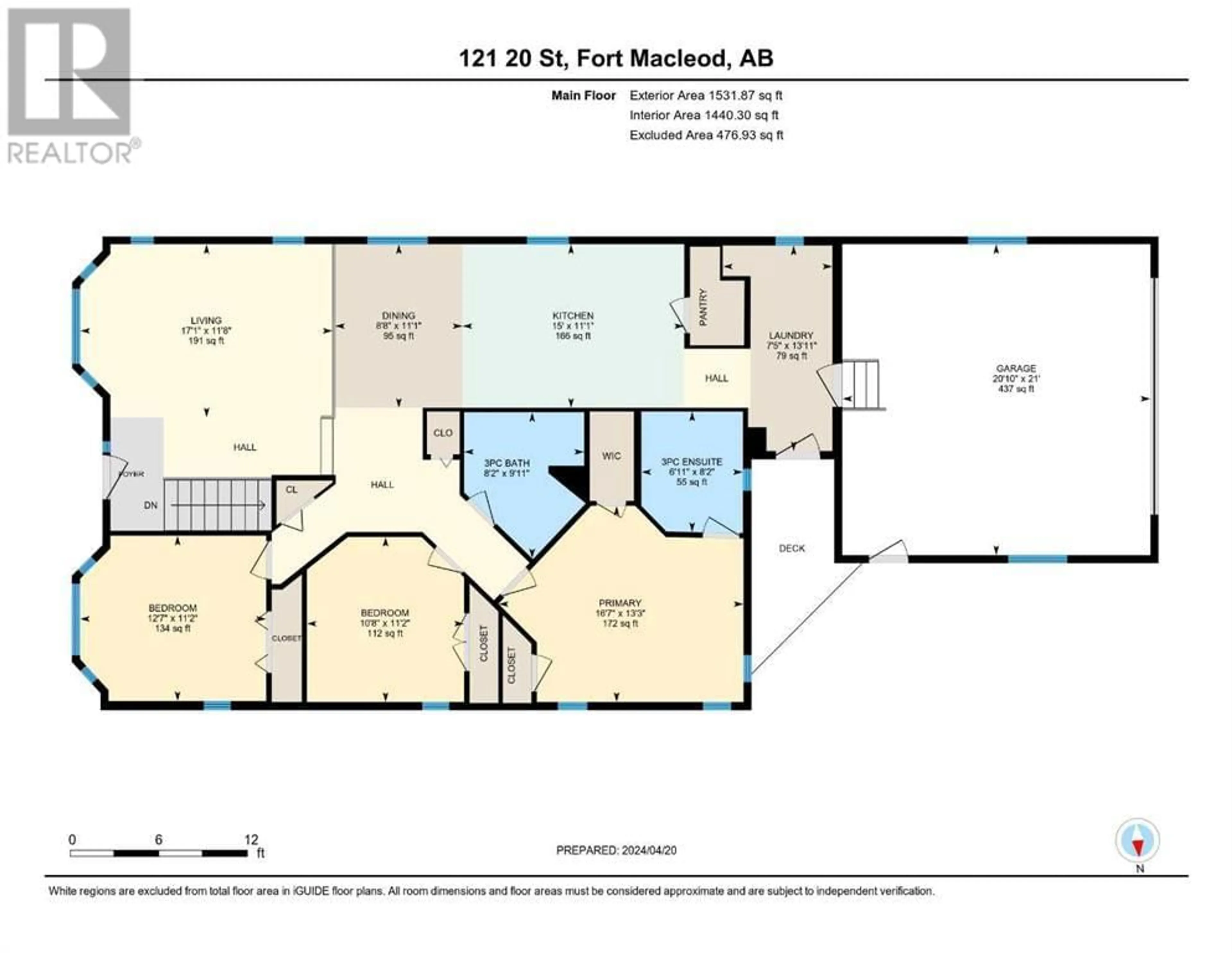 Floor plan for 121 20 Street, Fort Macleod Alberta T0L0Z0