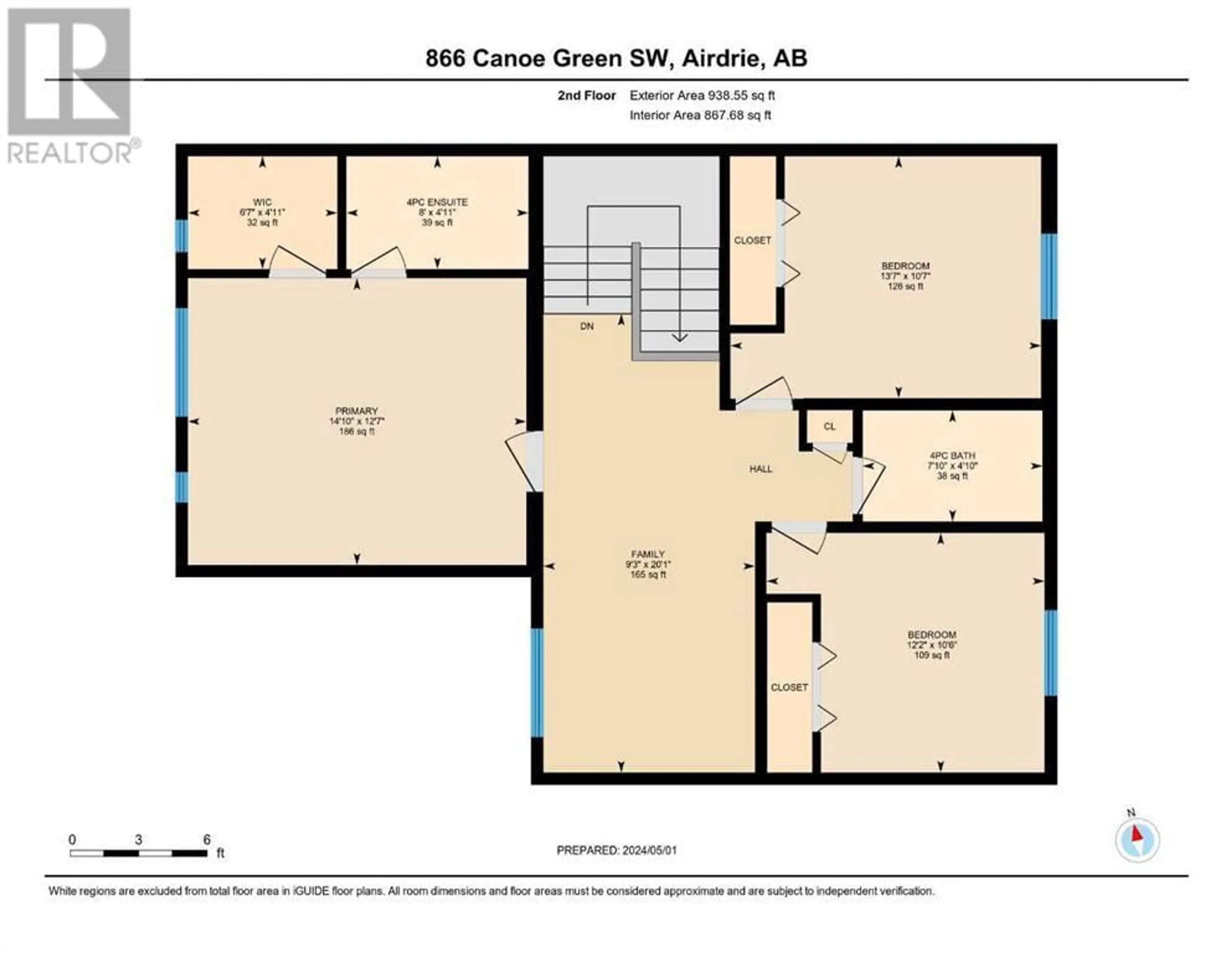 Floor plan for 866 Canoe Green SW, Airdrie Alberta T4B3K6