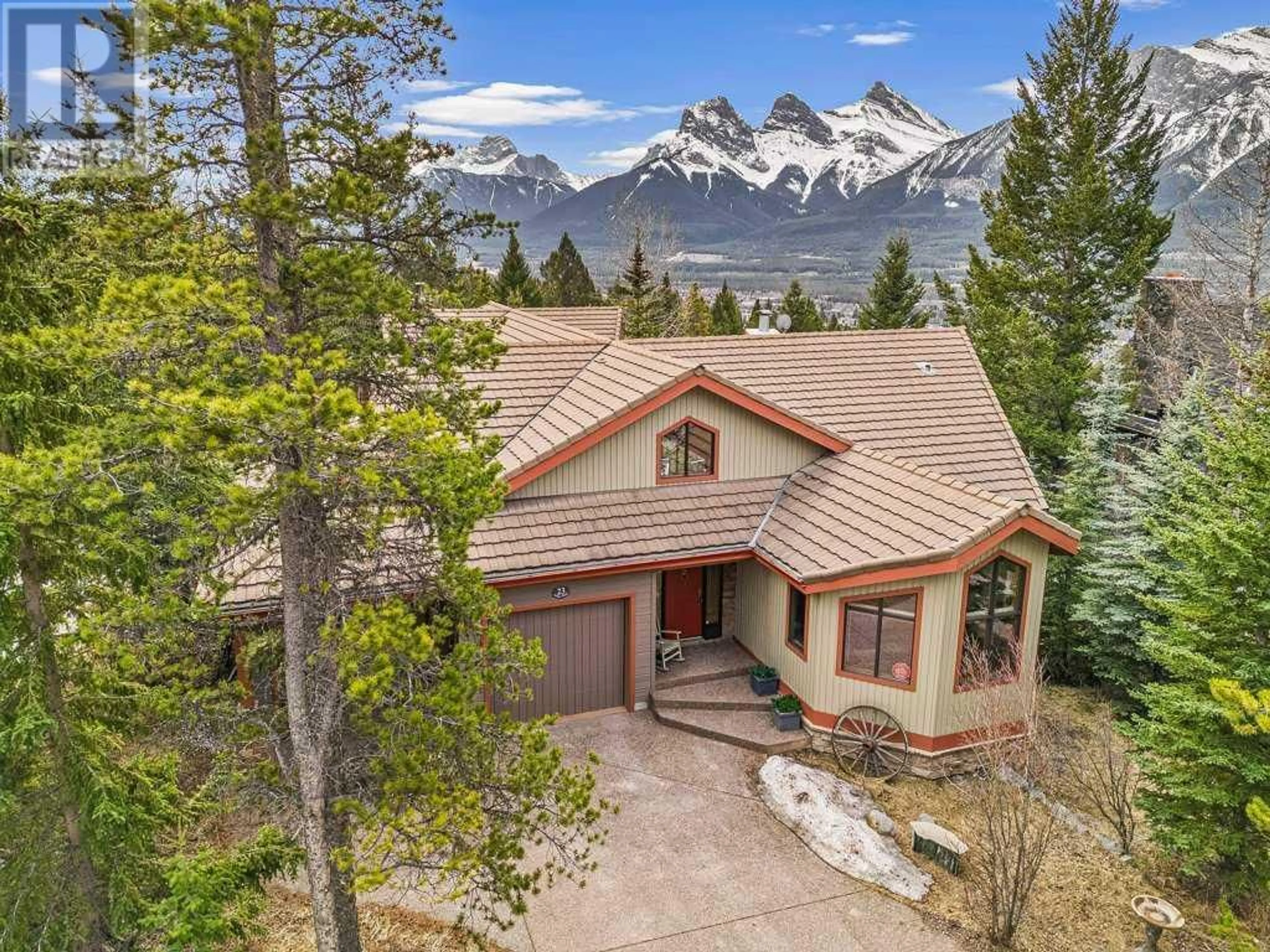 Frontside or backside of a home for 23 Juniper Ridge, Canmore Alberta T1W1L6