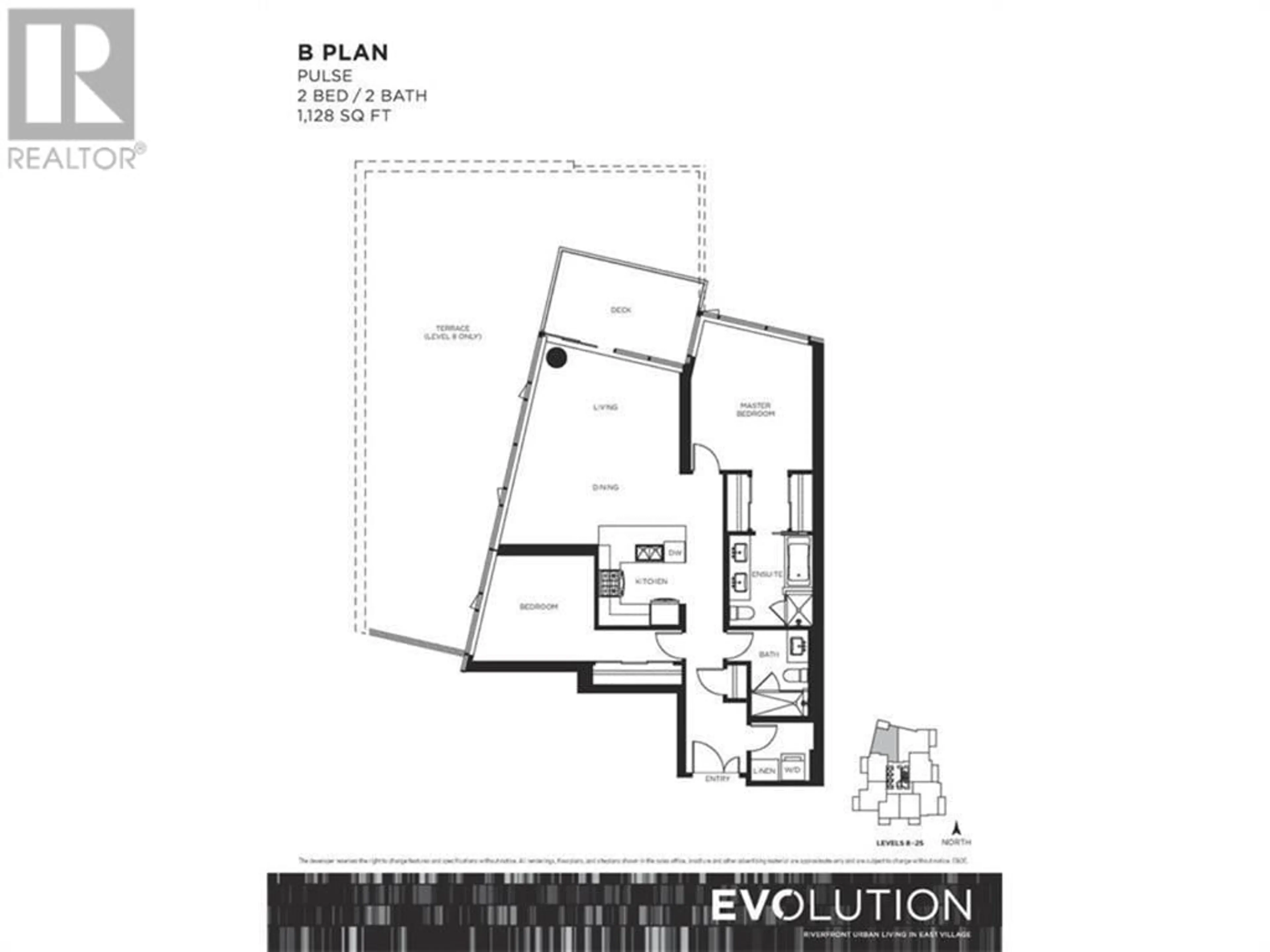 Floor plan for 2402 510 6 Avenue SE, Calgary Alberta T2G1L7