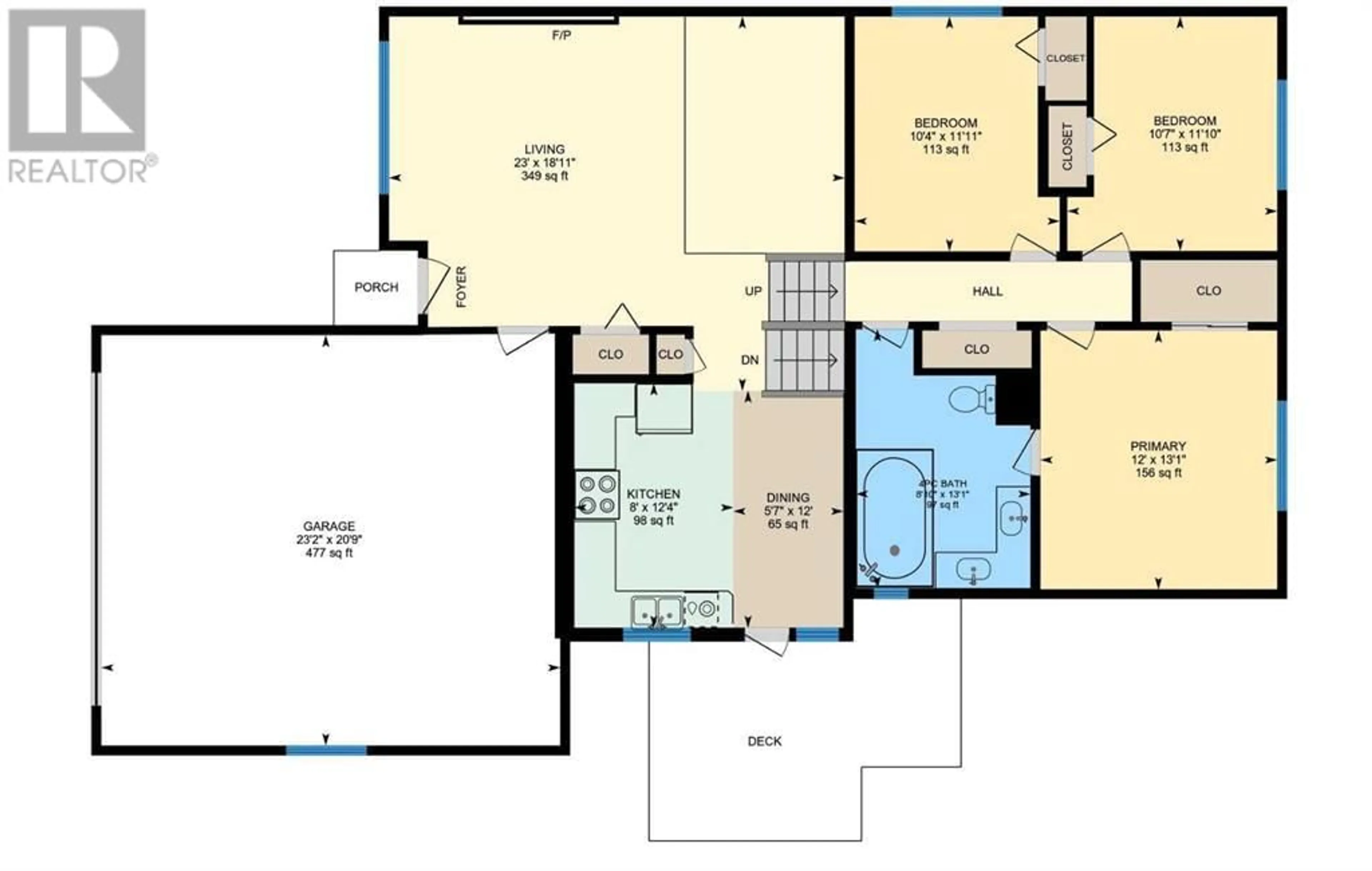 Floor plan for 5907 58 Street, Olds Alberta T4H1K3