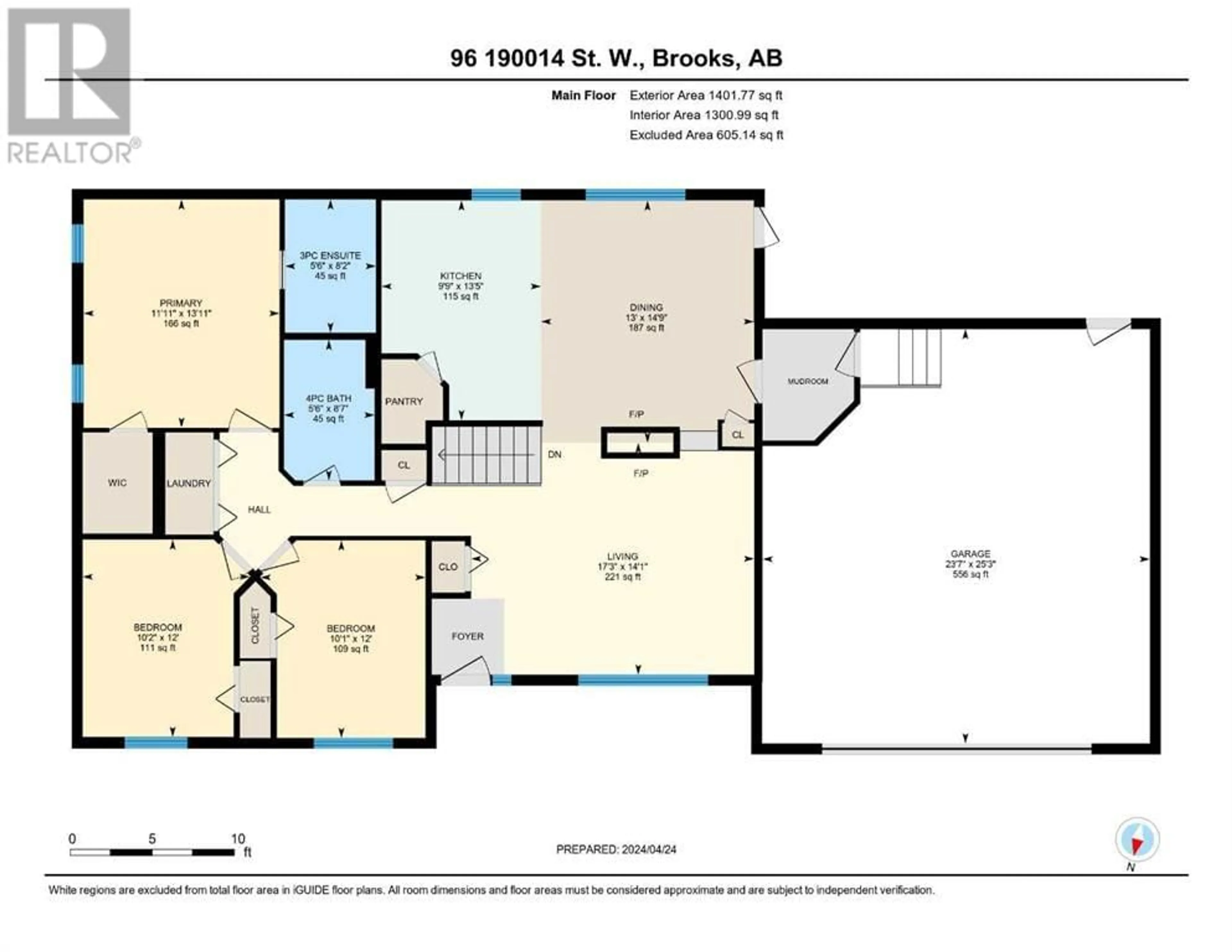 Floor plan for 96 190014 12 Street W, Rural Newell, County of Alberta T1R1A6