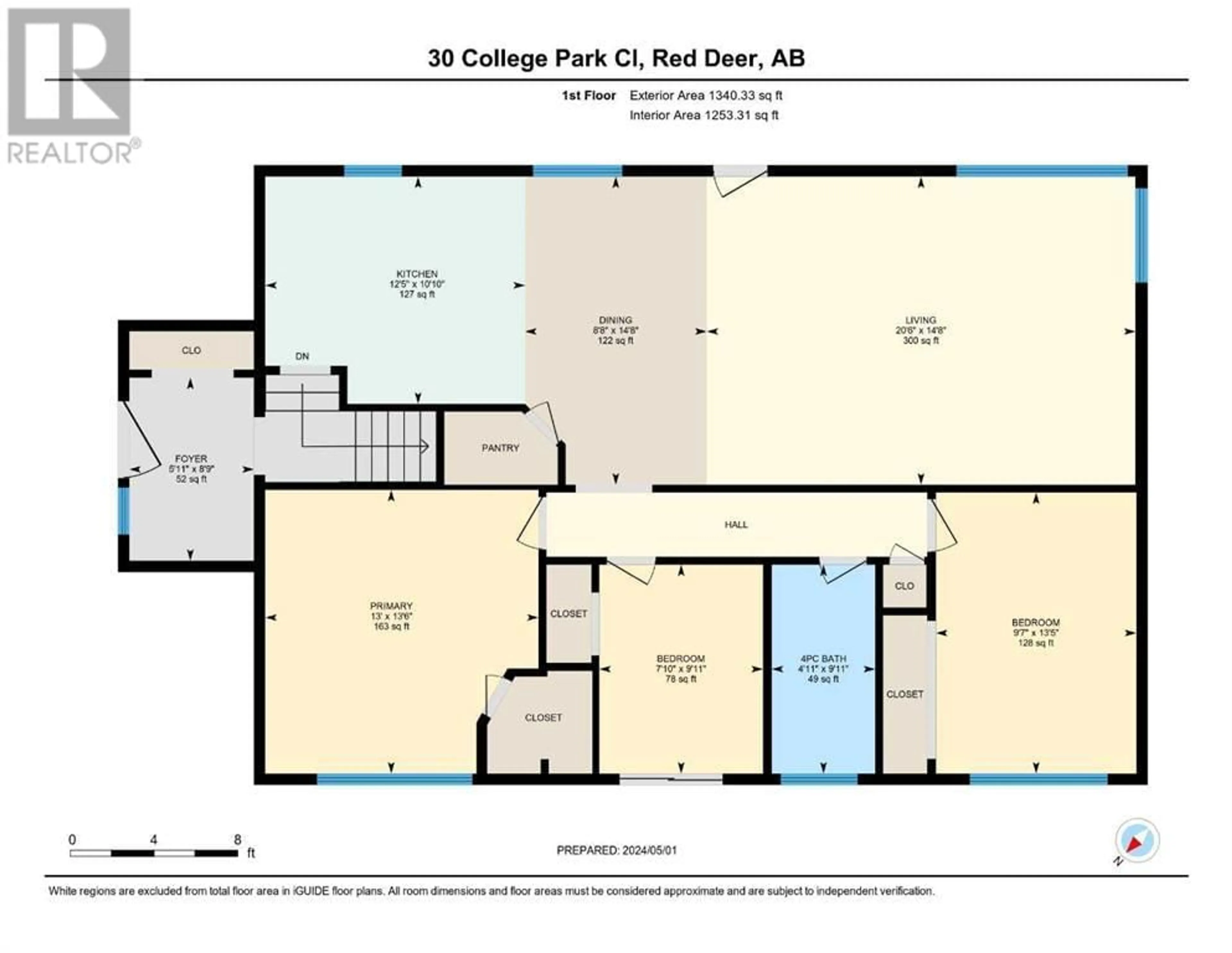 Floor plan for 30 College Park Close, Red Deer Alberta T4P0M7