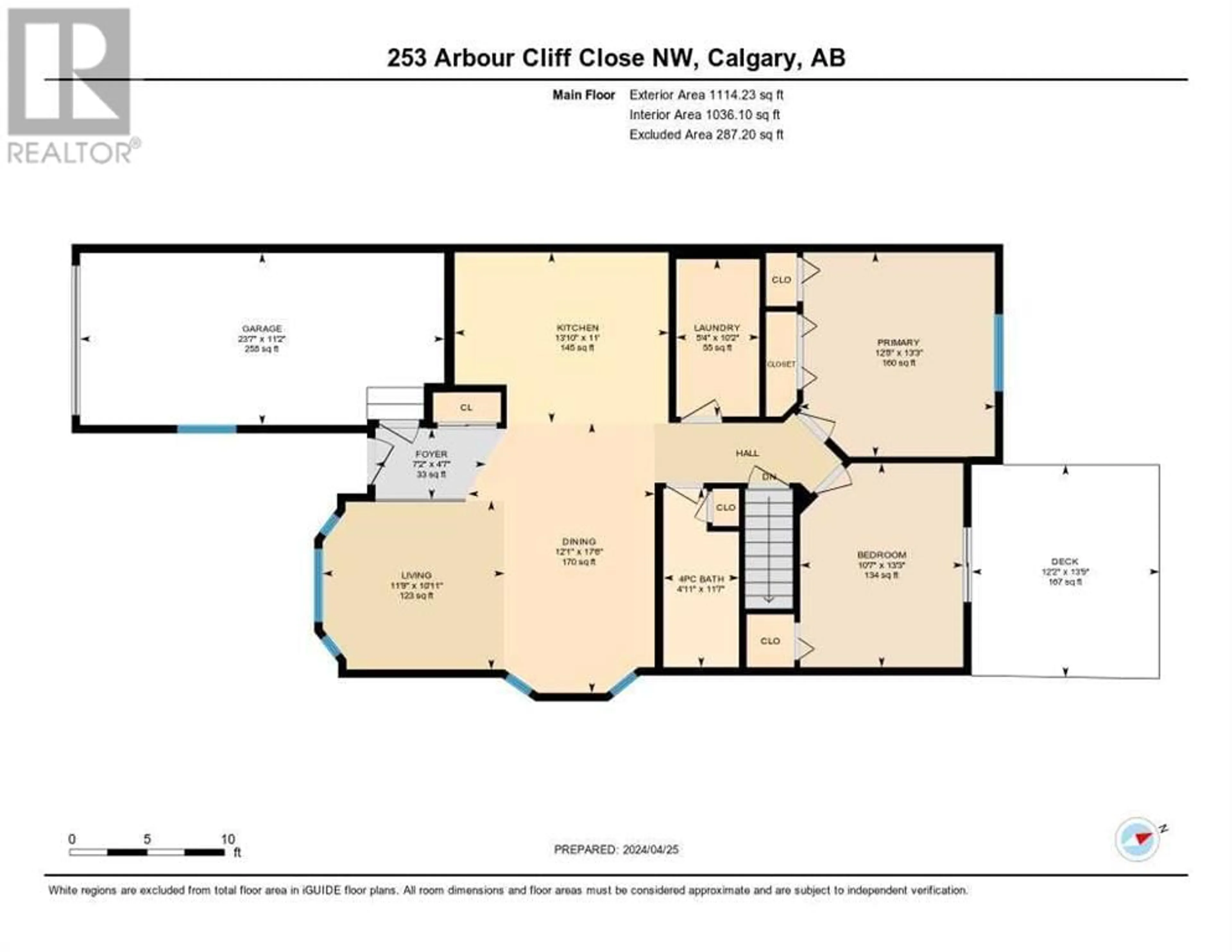 Floor plan for 253 Arbour Cliff Close NW, Calgary Alberta T3G3W8