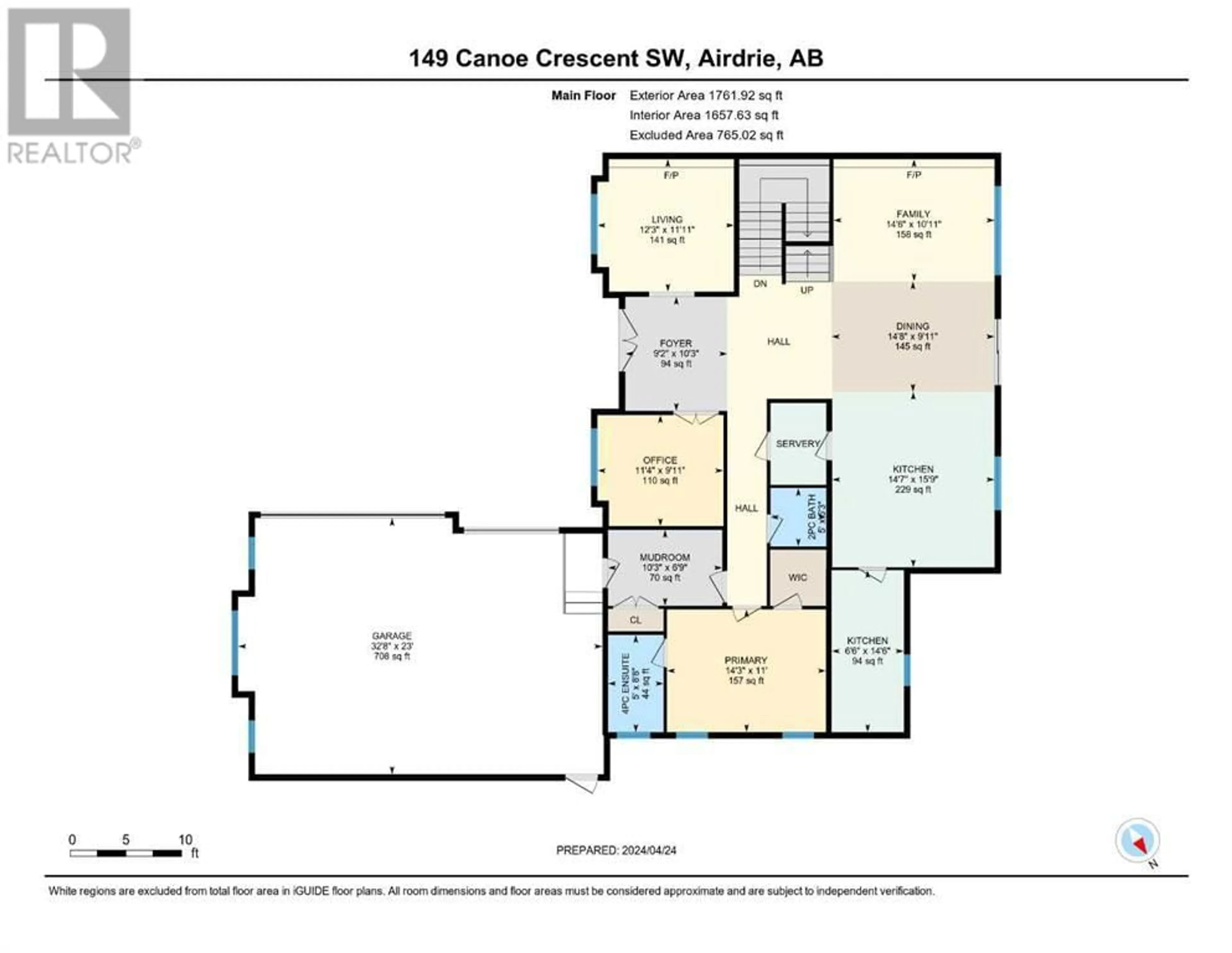 Floor plan for 149 Canoe Crescent SW, Airdrie Alberta T4B2N9