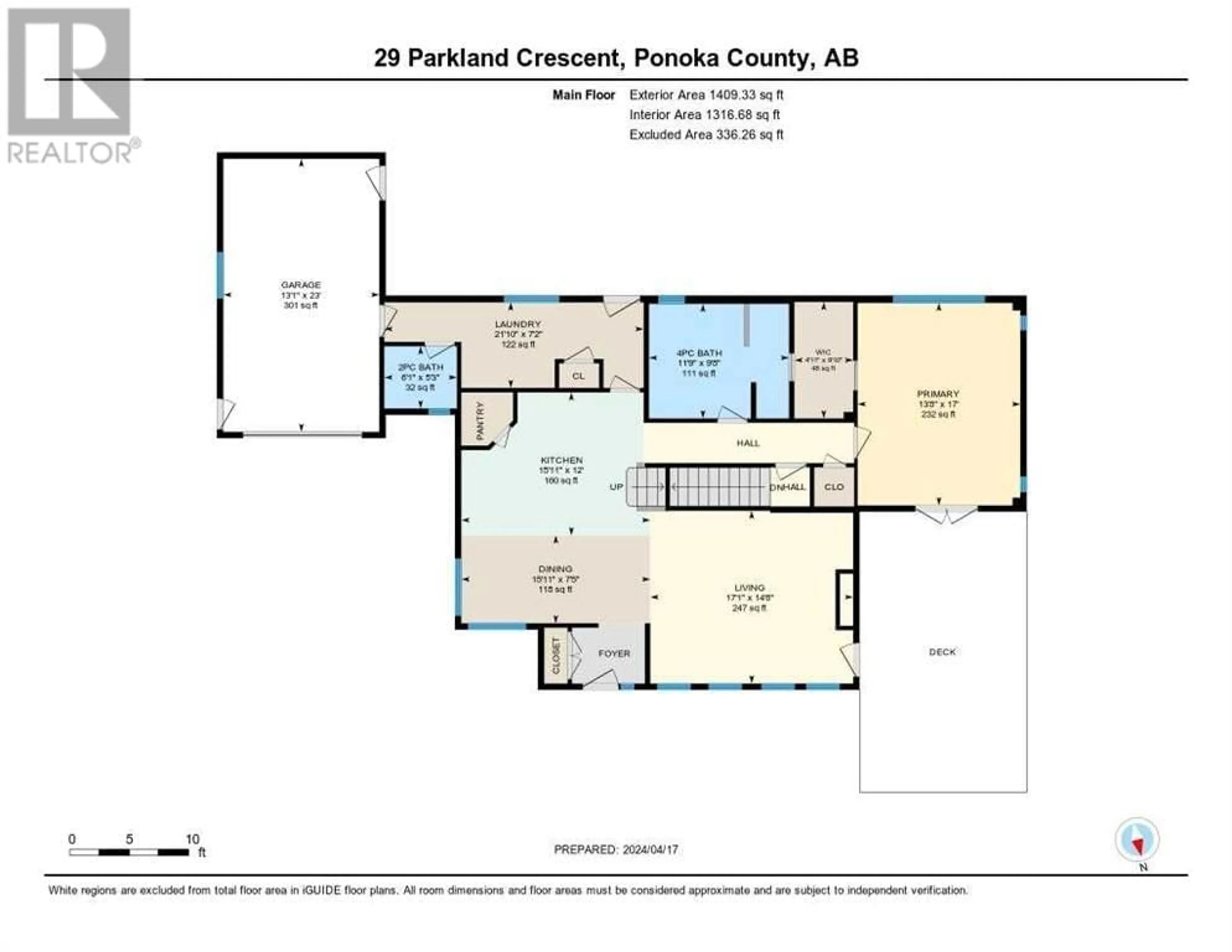 Floor plan for 29 Parkland Crescent, Parkland Beach Alberta T0C2J0