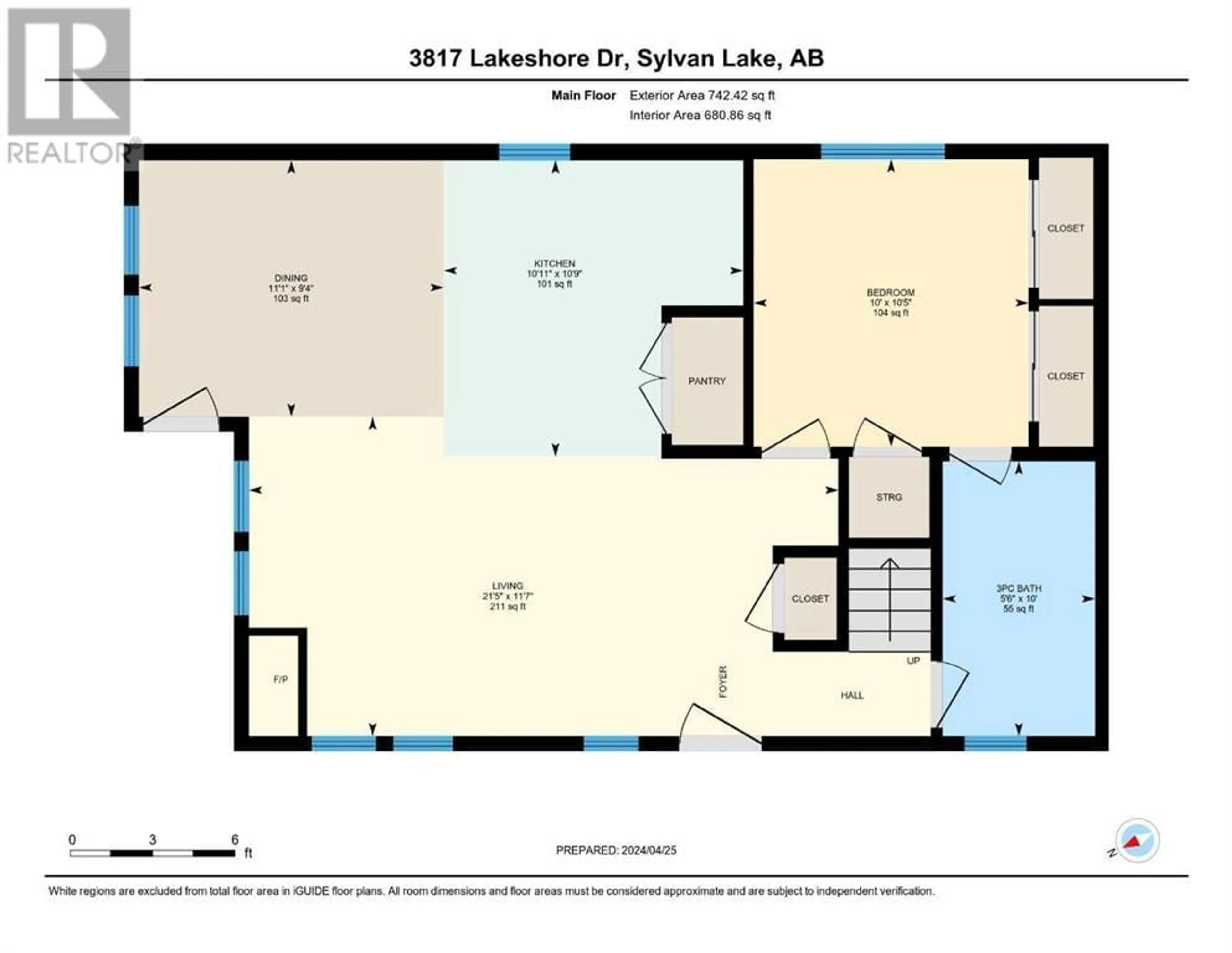 Floor plan for 3817 Lakeshore Drive, Sylvan Lake Alberta T4S1B8