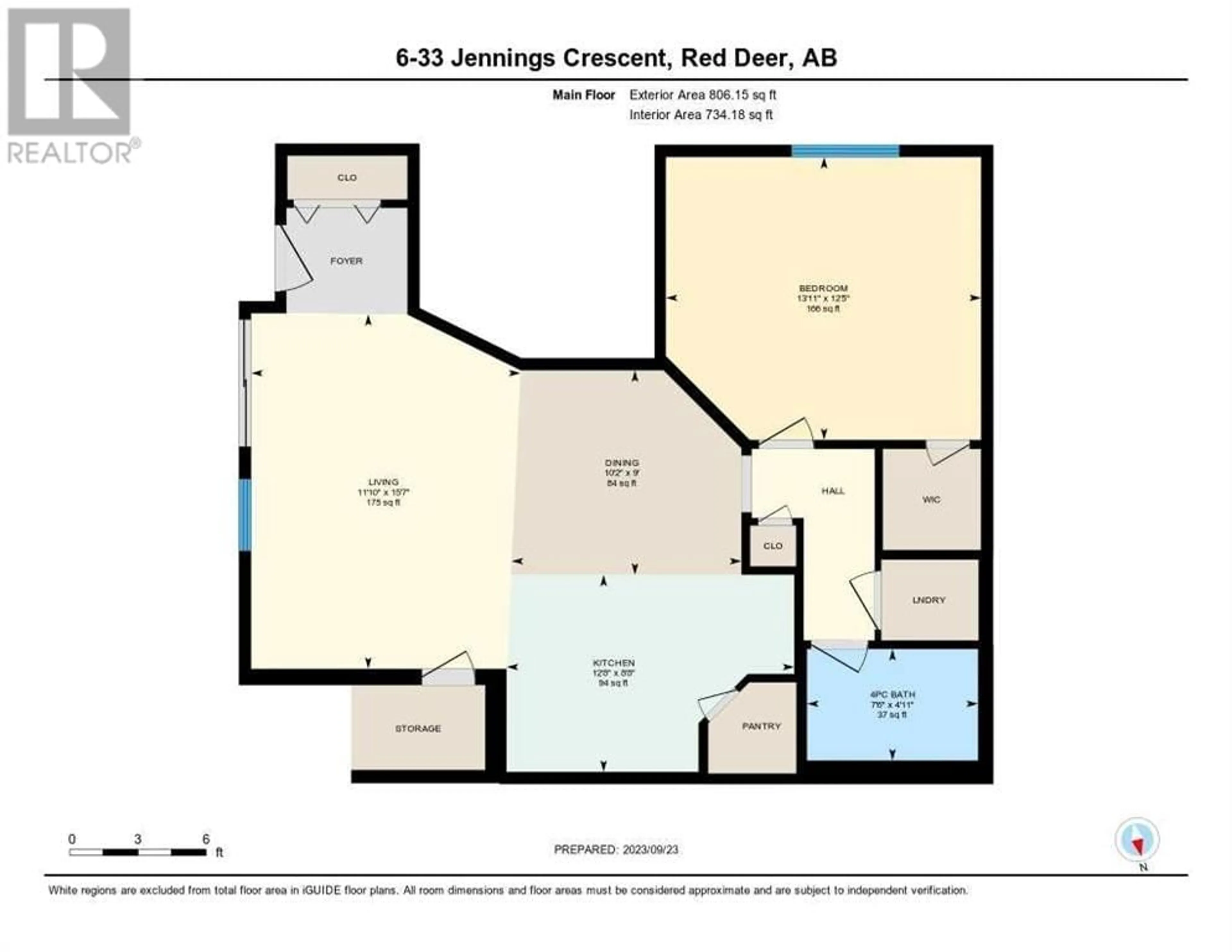 Floor plan for 8 33 Jennings Crescent, Red Deer Alberta T4P0A3