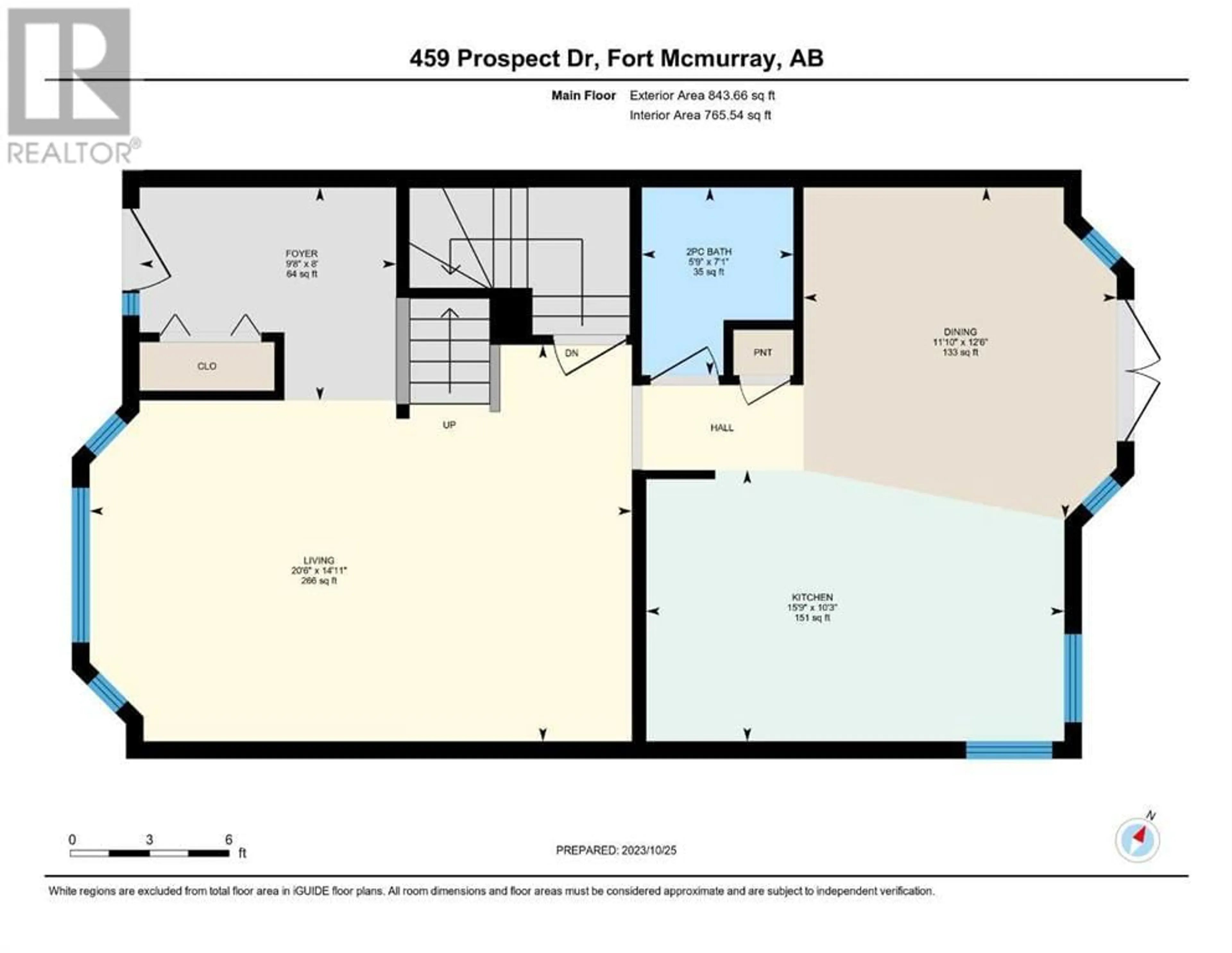 Floor plan for 459 Prospect Drive, Fort McMurray Alberta T9K0T7