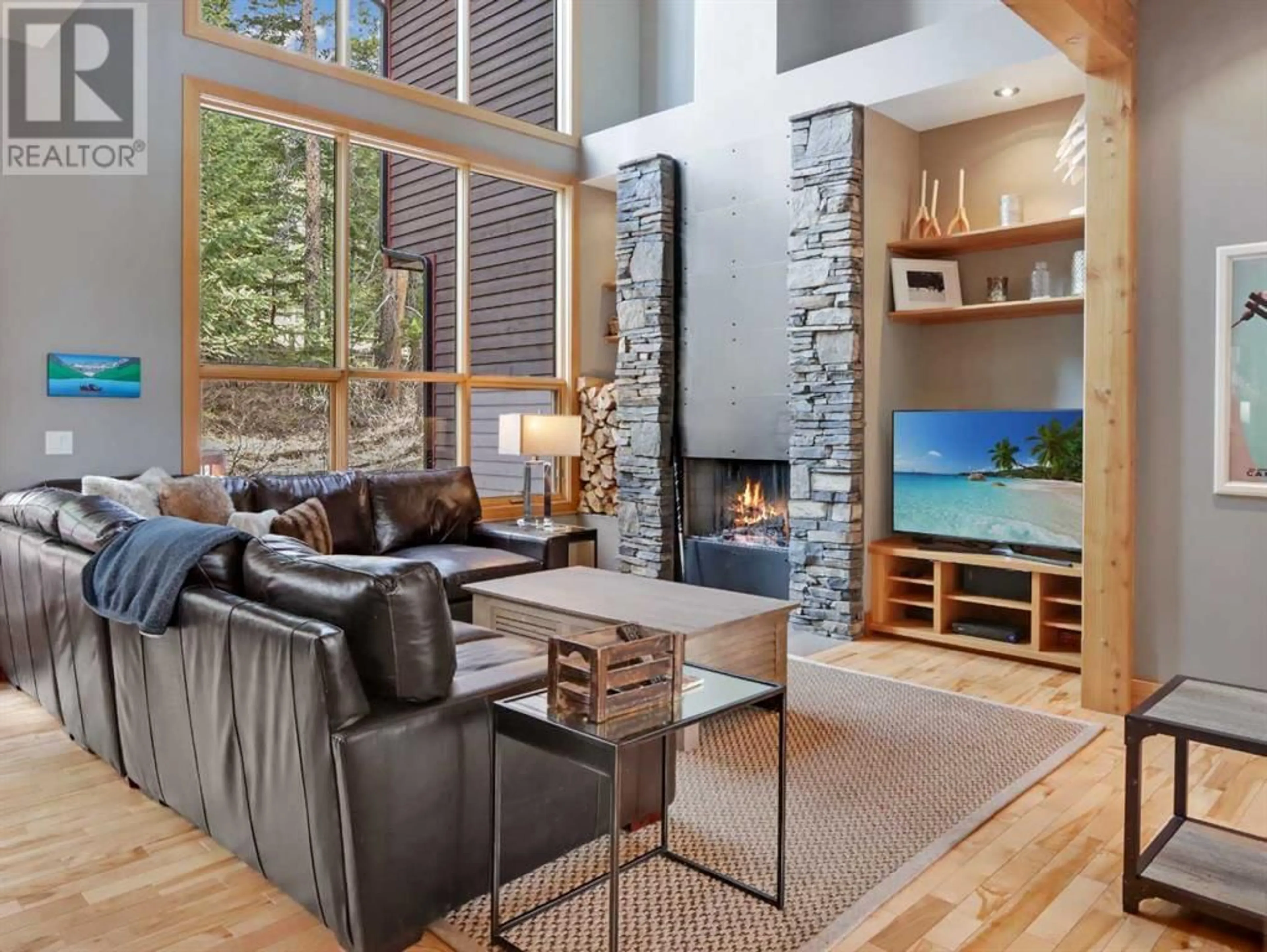 Living room for 4 124 Stonecreek Road, Canmore Alberta T1W3A5