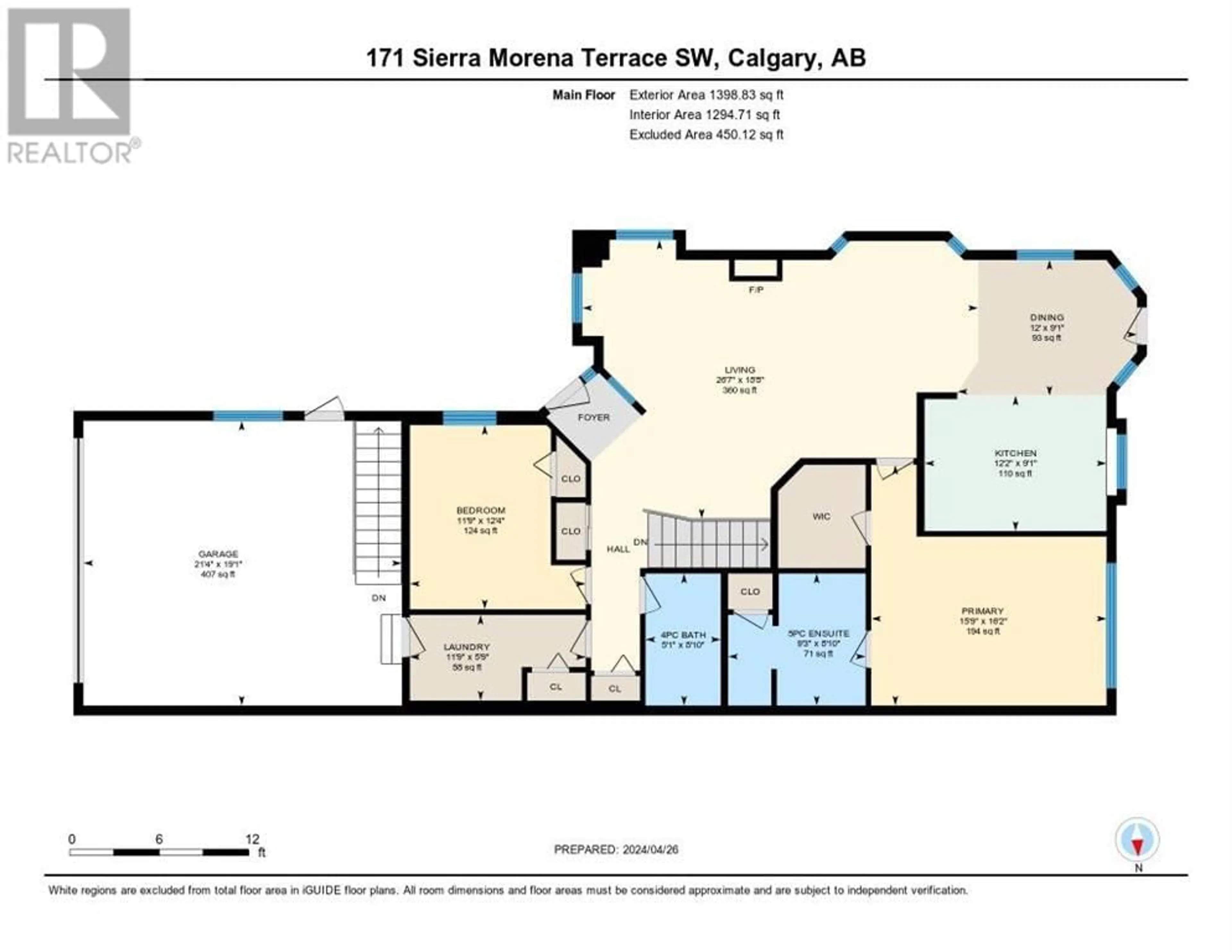 Floor plan for 171 Sierra Morena Terrace SW, Calgary Alberta T3H3A2