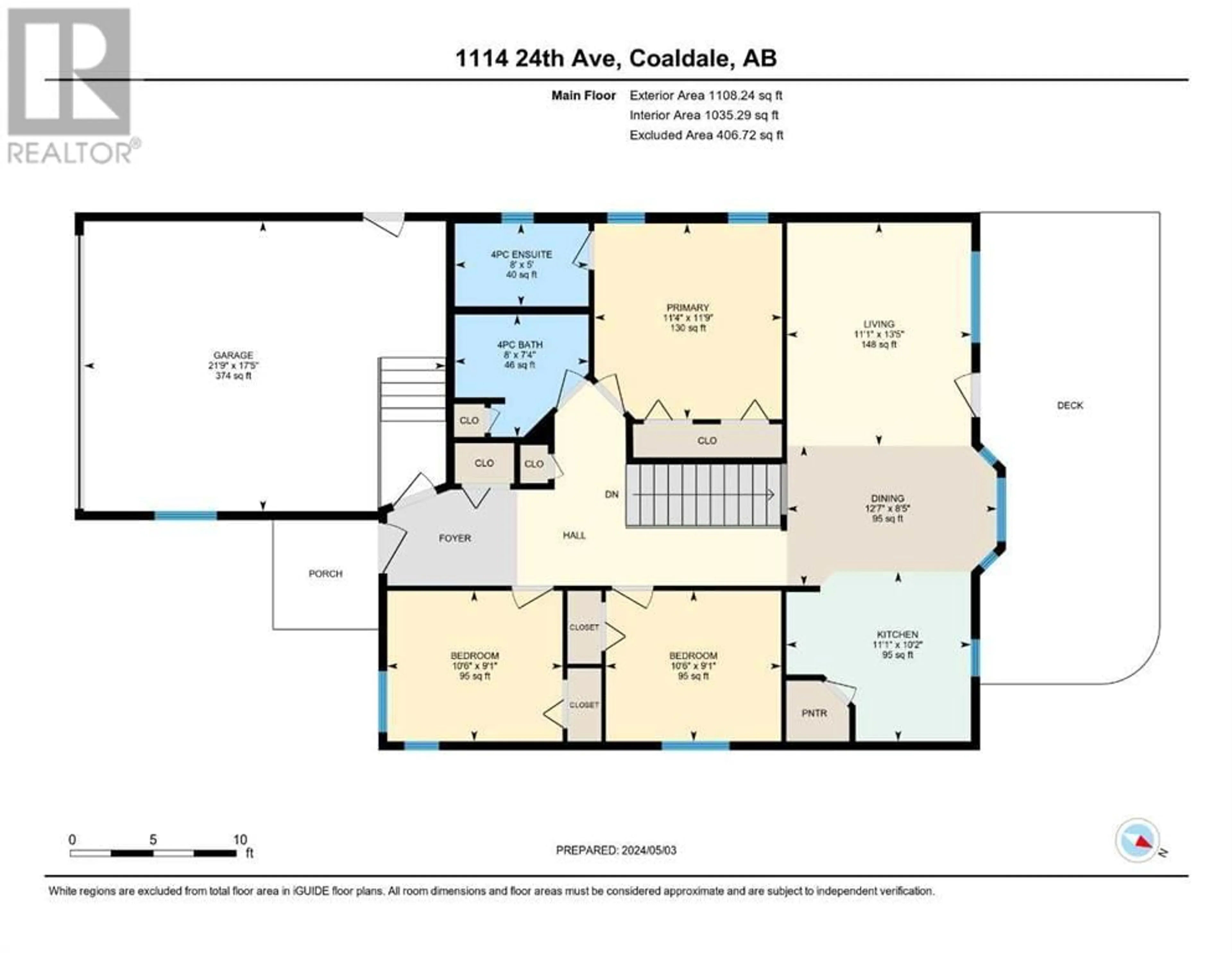 Floor plan for 1114 24 Avenue, Coaldale Alberta T1M1P2