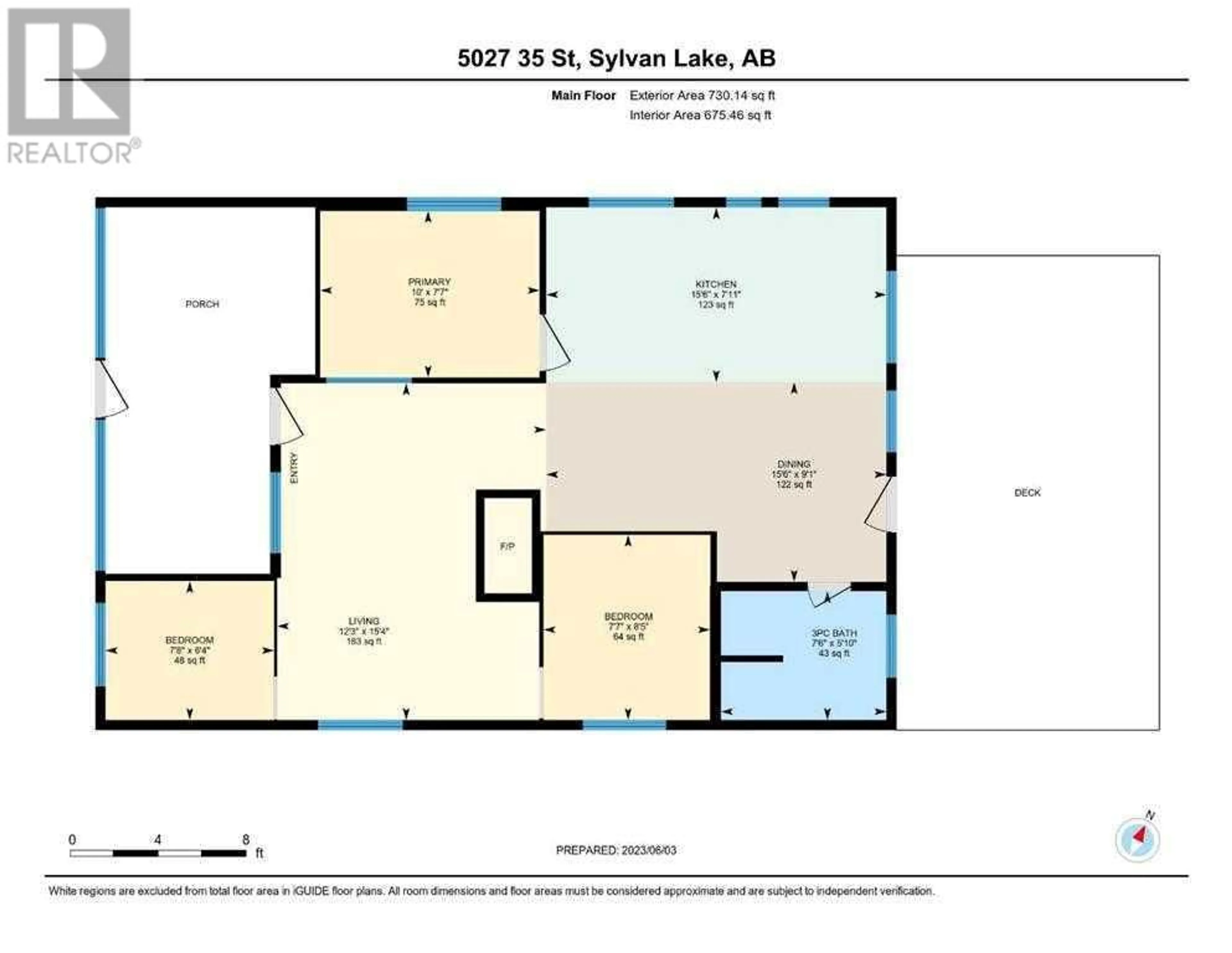 Floor plan for 5027 35 Street, Sylvan Lake Alberta T4S1B3
