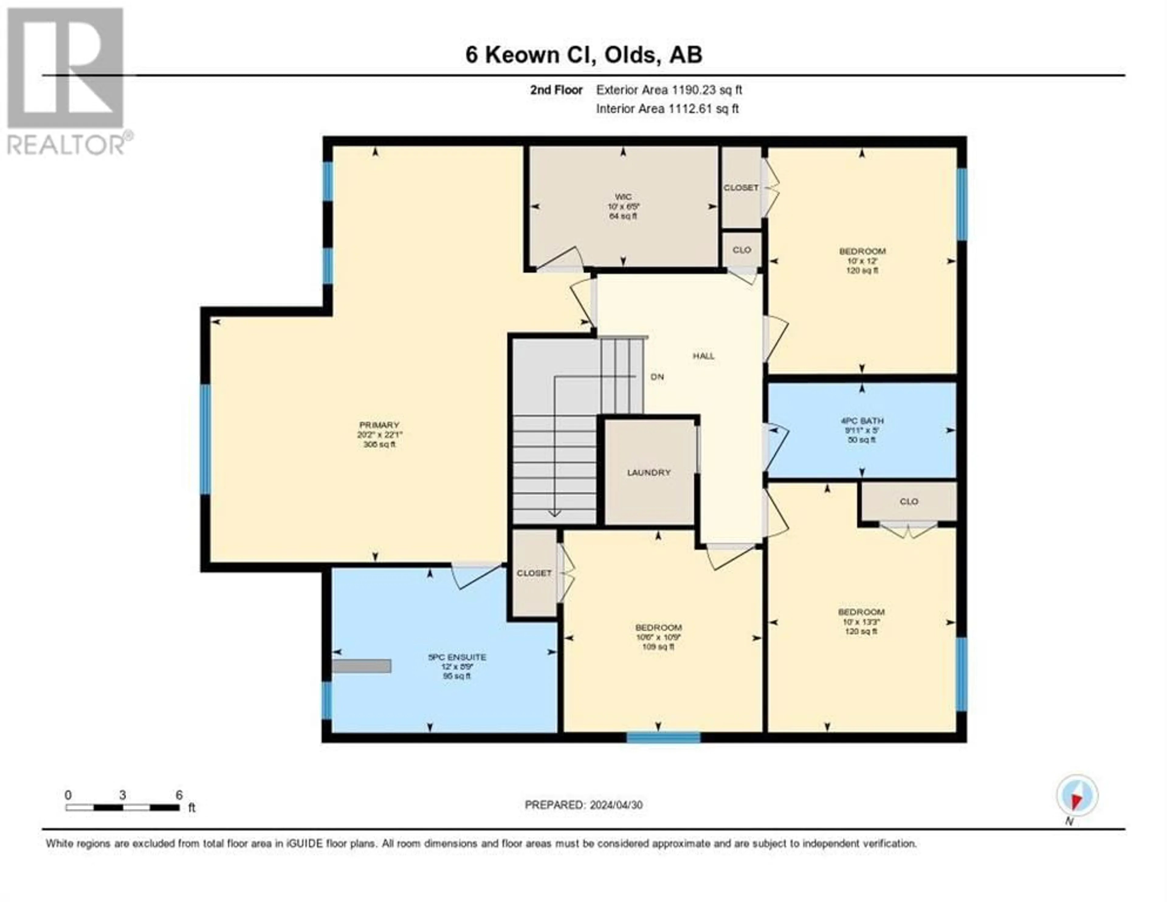 Floor plan for 6 Keown Close, Olds Alberta T4H0E7